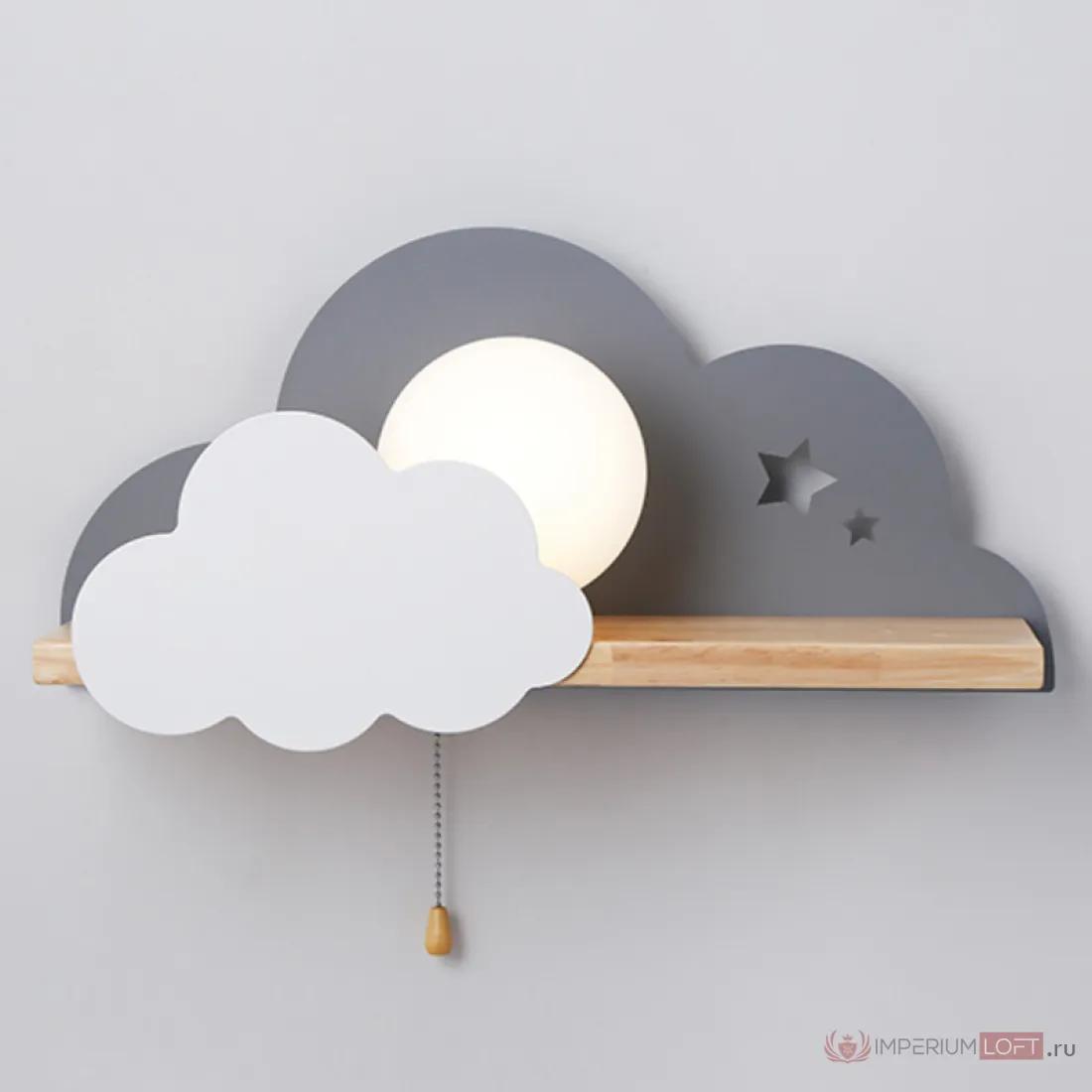 ImperiumLoft БРА С ПОЛКОЙ СЕРОЕ ОБЛАКО WALL LAMP GRAY CLOUD фото