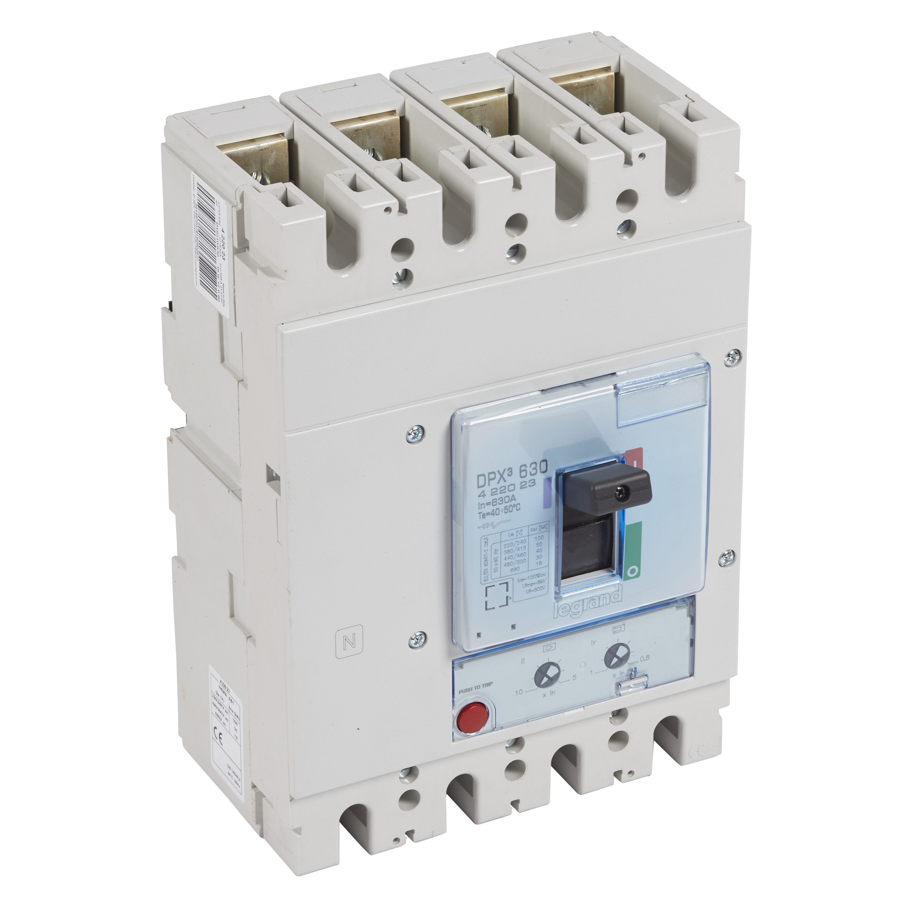 Legrand DPX3 630 Автоматический выключатель 4P 630А 50kA/термомагн.расц.. фото
