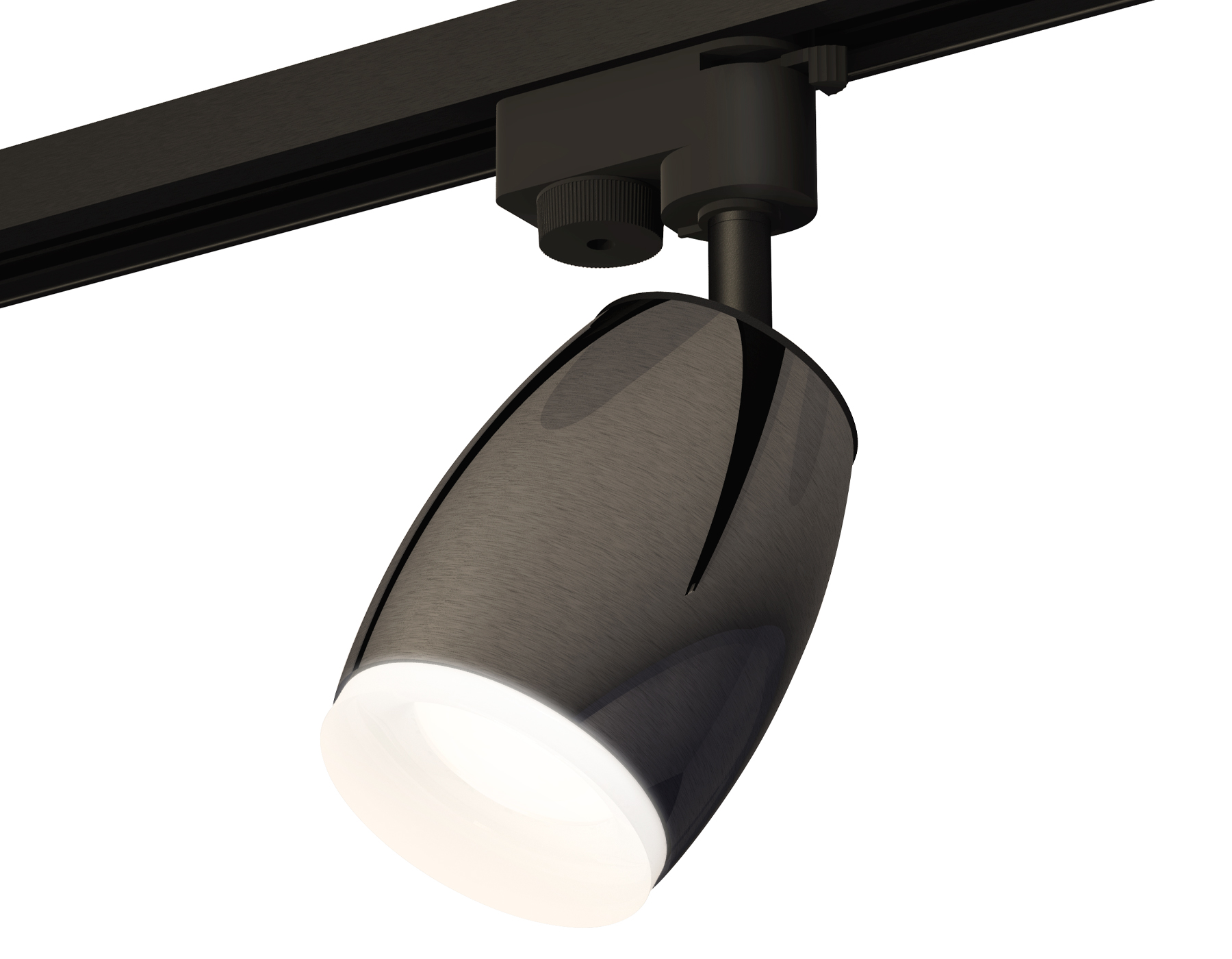 Ambrella Комплект трекового однофазного светильника с акрилом XT1123013 DCH/SBK/FR черный хром/черный песок/белый матовый MR16 GU5.3 (A2521, C1123, N7 фото