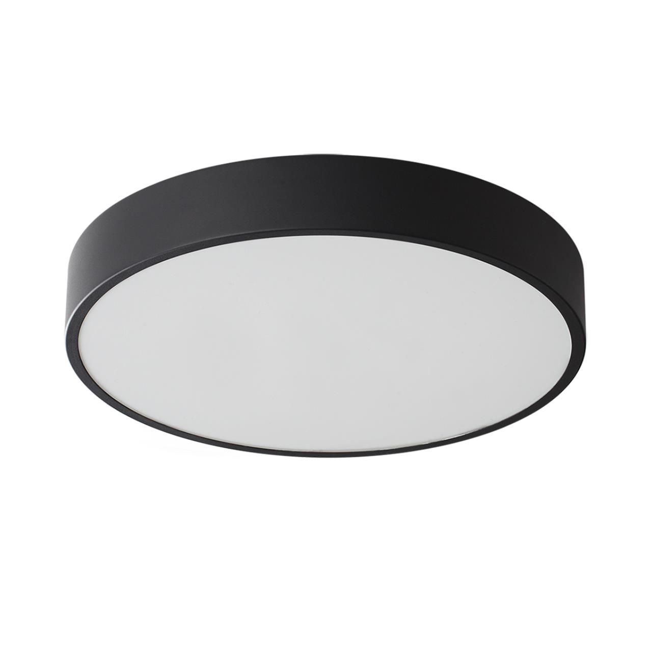 Sonex 7756/36L MITRA LED SN Светильник металл/акрил/черный LED 30Вт+6Вт(подсветка) 3000K D400 IP20 QUASAR фото