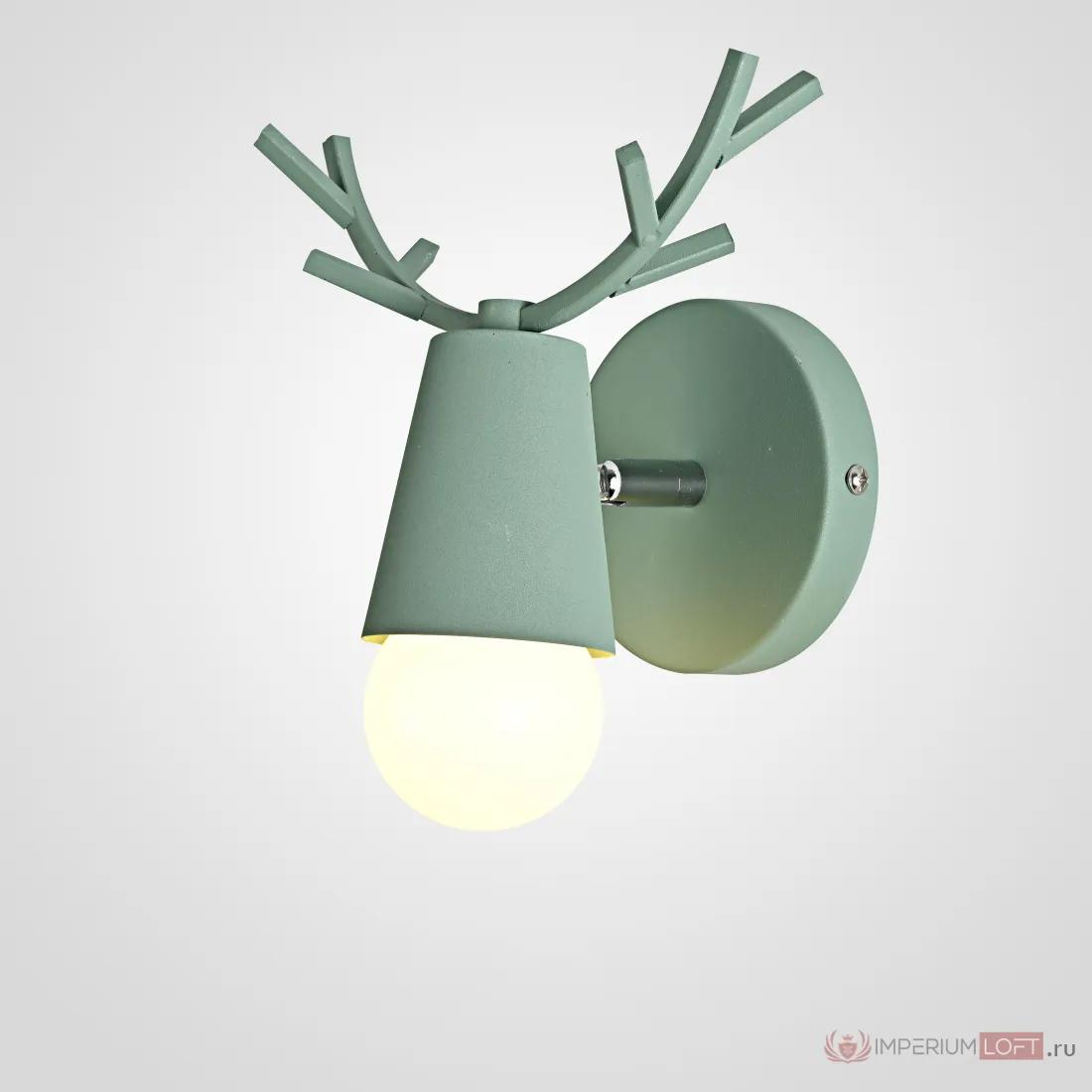 ImperiumLoft Бра с рожками DEER A Green фото