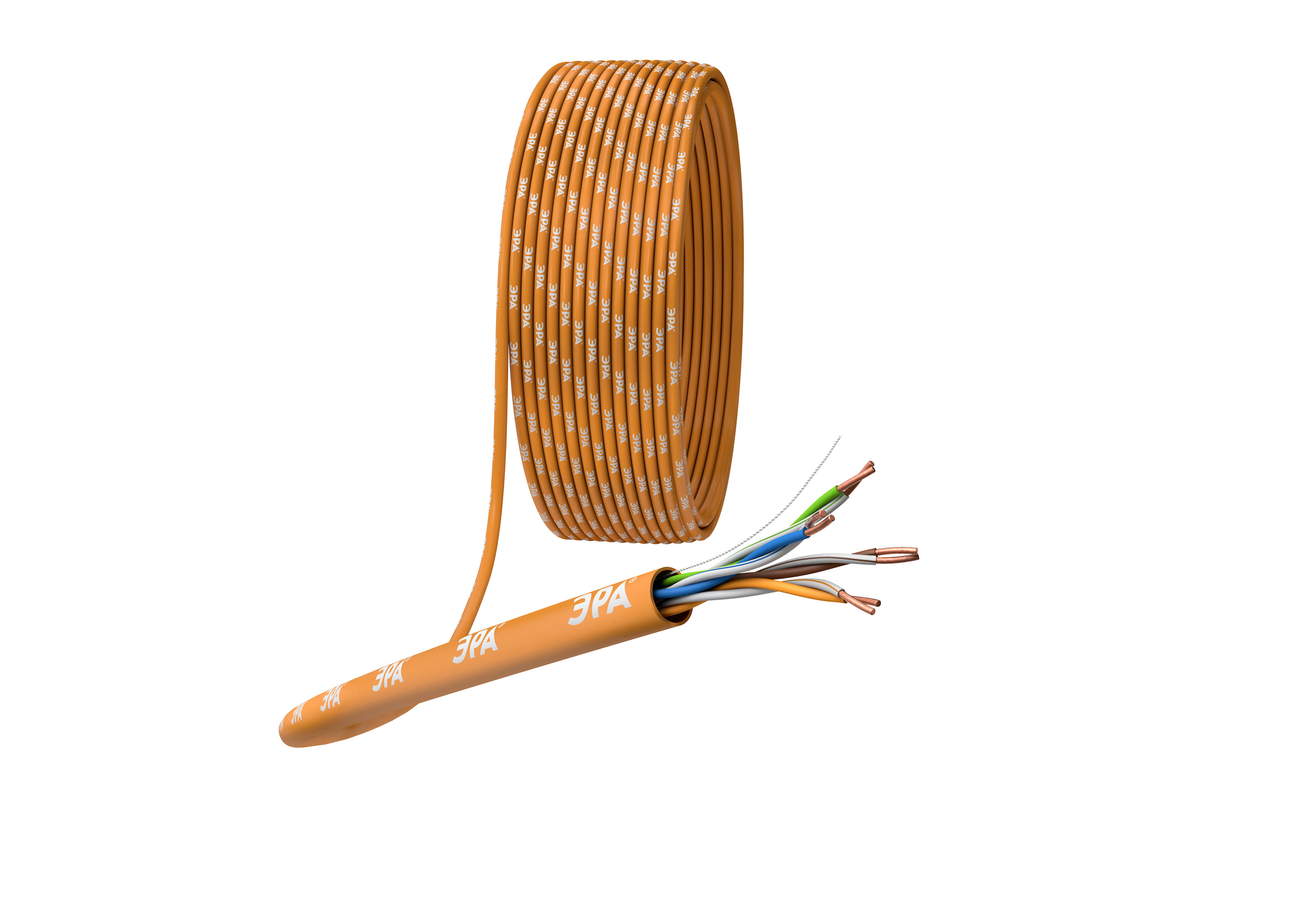 ЭРА Кабель витая пара U/UTP 4x2x24 AWG Cat5e CU нг(А) HF 305м фото