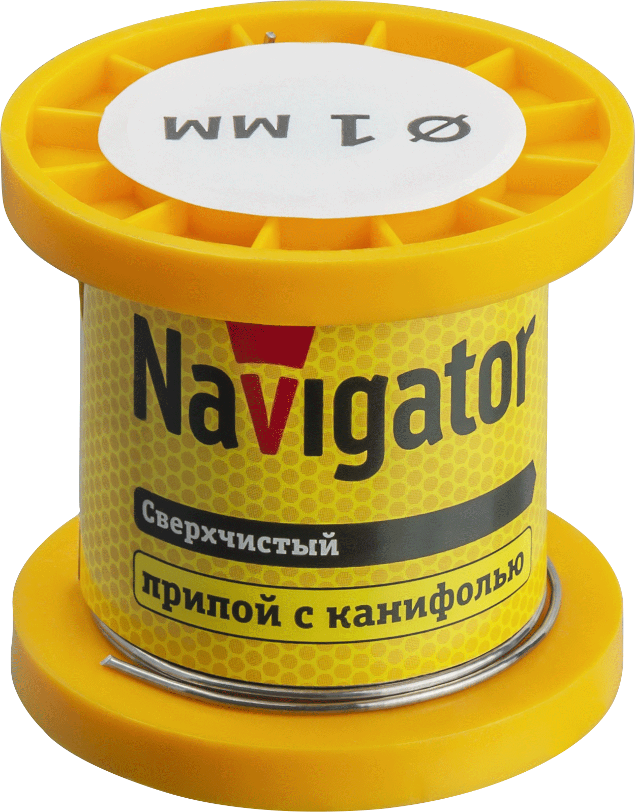 Припой Navigator NEM-Pos02-63K-1-K50 (ПОС-63, катушка, 1 мм, 50 гр) (100/10/1)