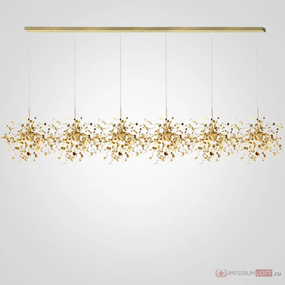 ImperiumLoft Люстра Tezani Argent Suspension Linear Gold 6L 210 фото