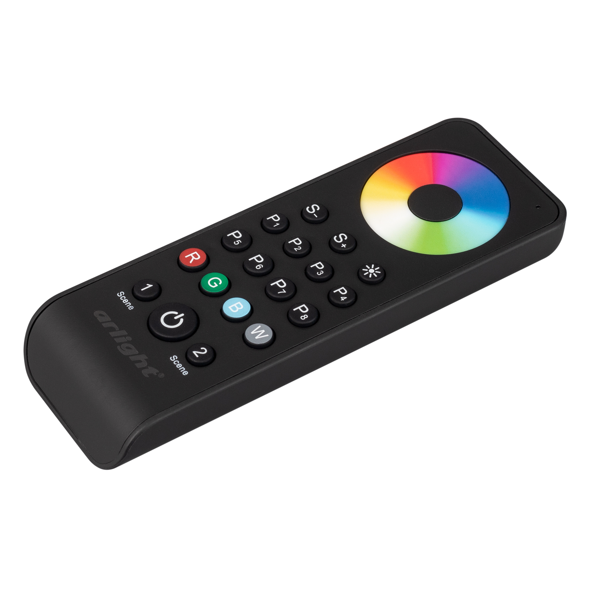 Arlight Пульт SMART-R43-RGBW Black (1 зона, 2.4G) (IP20 Пластик, 5 лет) фото