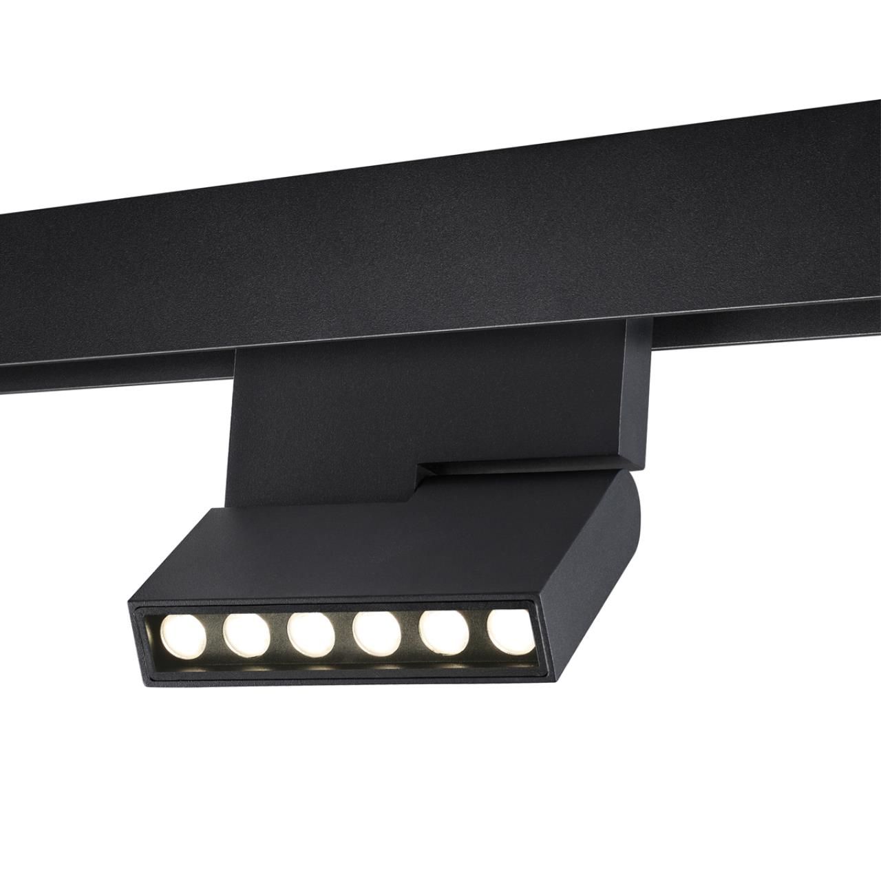 Novotech 359494 SHINO NT24 000 черный Трековый низковольт. св-к диммир. со сменой цв.температуры, пульт ДУ/Tuya Smart Life IP20 LED 12W 48V 3000-6500K фото
