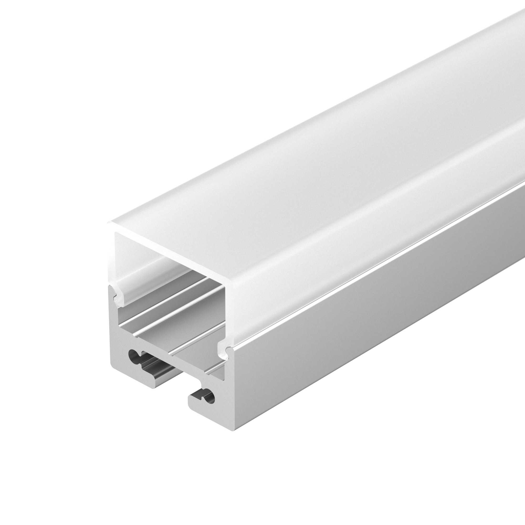 Arlight Профиль с экраном SL-LINE-2011M-2500 ANOD+OPAL SQUARE (Алюминий) фото