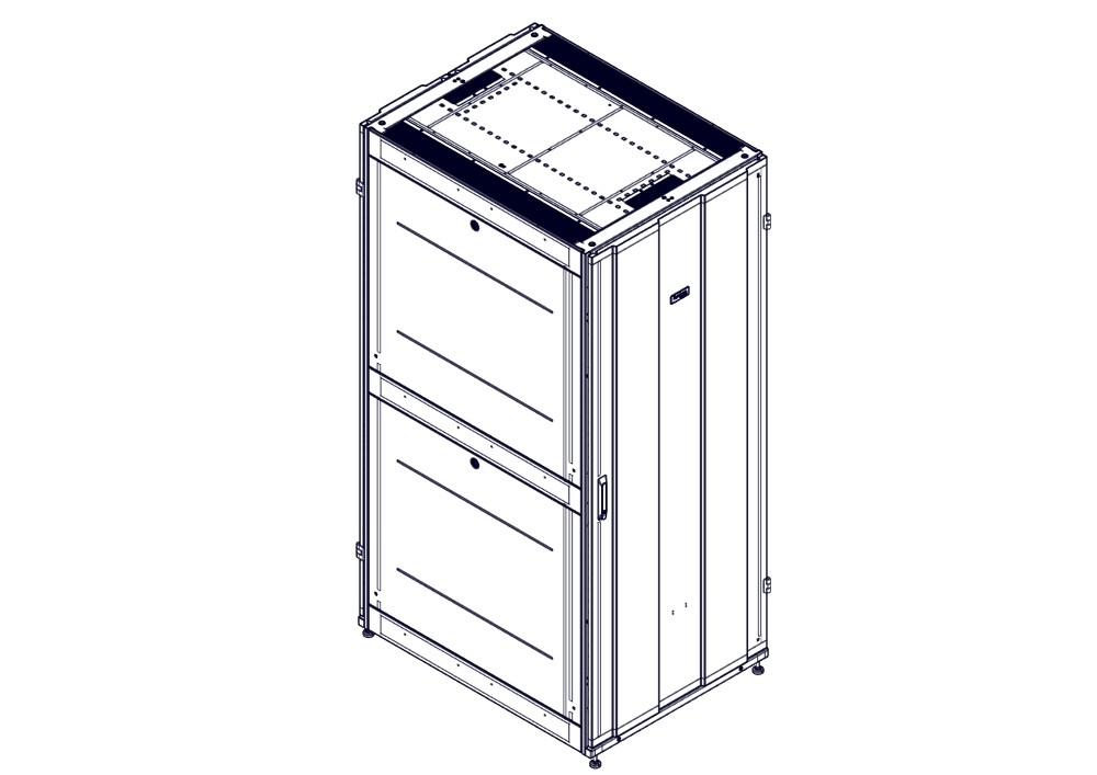 Systeme Electric Шкаф Systeme Electric, серия Uniprom, 42U-800/1070, боковые панели 4шт, черный фото