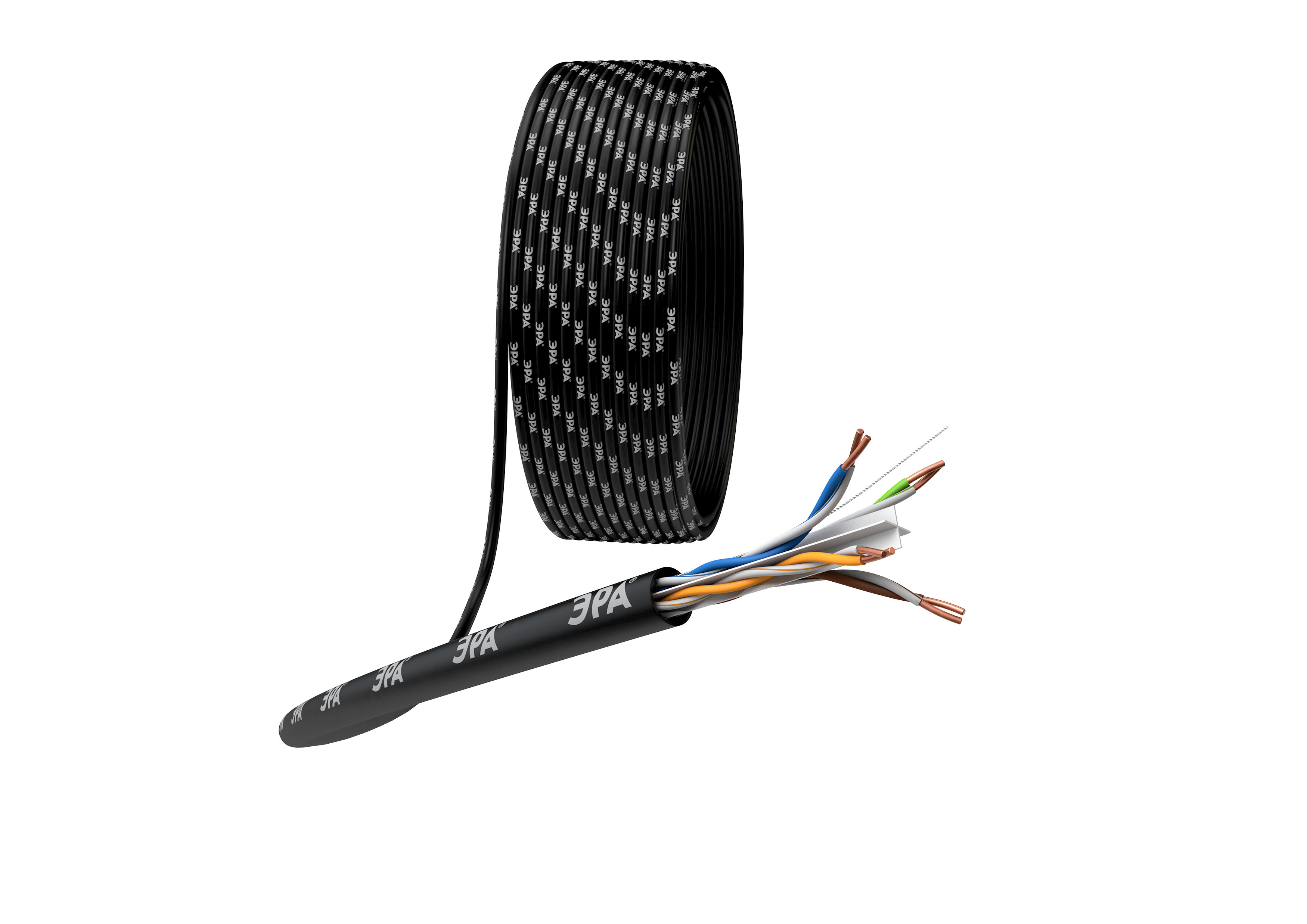 ЭРА Кабель витая пара U/UTP 4x2x23 AWG Cat 6 CU PVC 305 метров фото