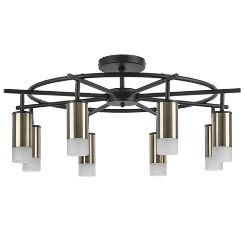 Lightstar LR7183181 Люстра RULLO 8х50W GU10 ЧЕРНЫЙ/БРОНЗА (571718+214431-8+202431-8), шт фото