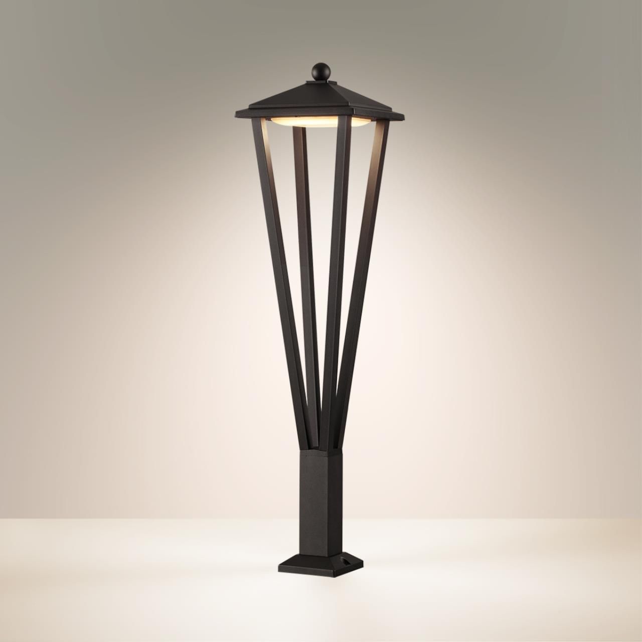Odeon Light 6655/12GL3 NATURE ODL25  черный/металл/акрил Уличный светильник IP65 LED 12W 3000K AC85-265V BEARITZ фото