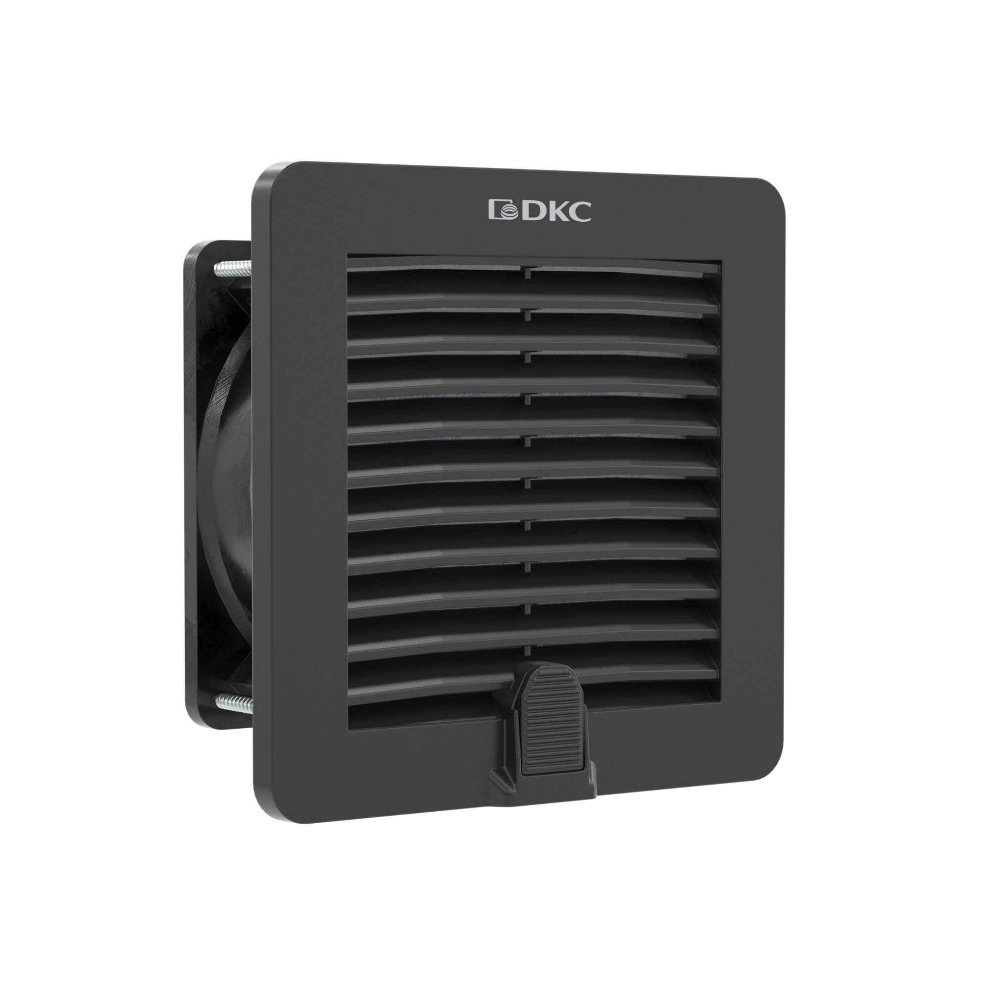 DKC Вентилятор с фильтром RV 10/12 м3/ч, 230 В, 112x112 мм, IP54, RAL9005 фото