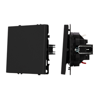Arlight Механизм выключателя одноклавишный проходной SWT-NOBE-MKP1-SFPL-BK (230V, 10A) (Черный оникс) фото