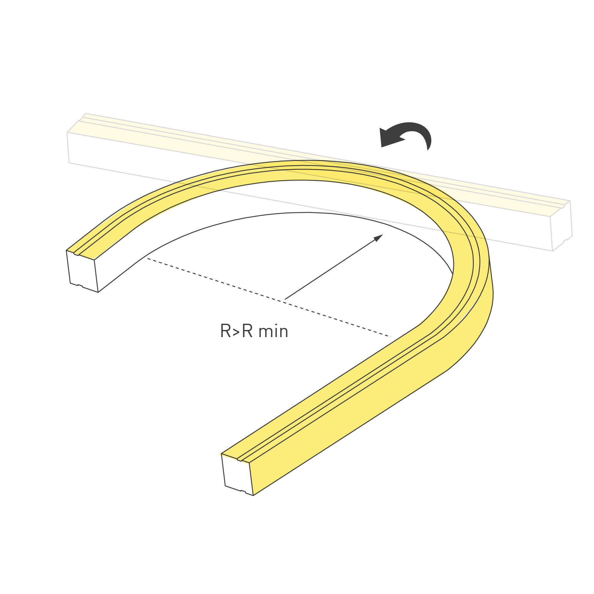 Arlight Светодиодная лента герметичная MOONLIGHT-TOP-U-A156-13x12mm 24V Warm3000 (11 W/m, IP67, 0,5m, wire1) (Образец) фото