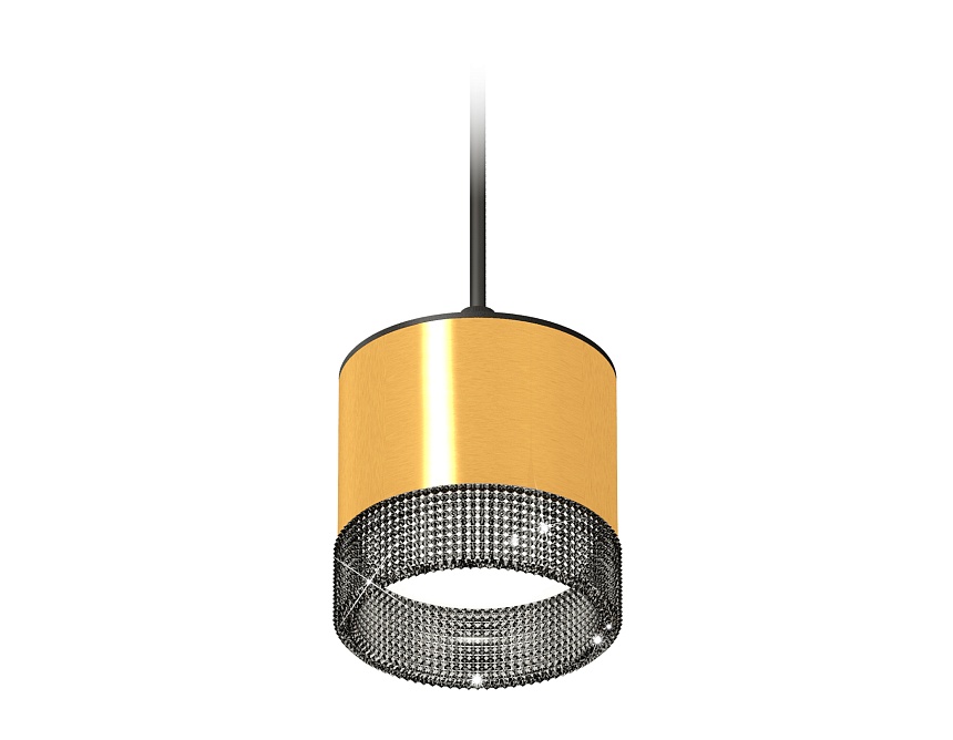 Ambrella Комплект подвесного светильника GX53 с композитным хрусталем XP8121031 PYG/BK/SBK золото желтое полированное/тонированный/черный песок GX53 ( фото