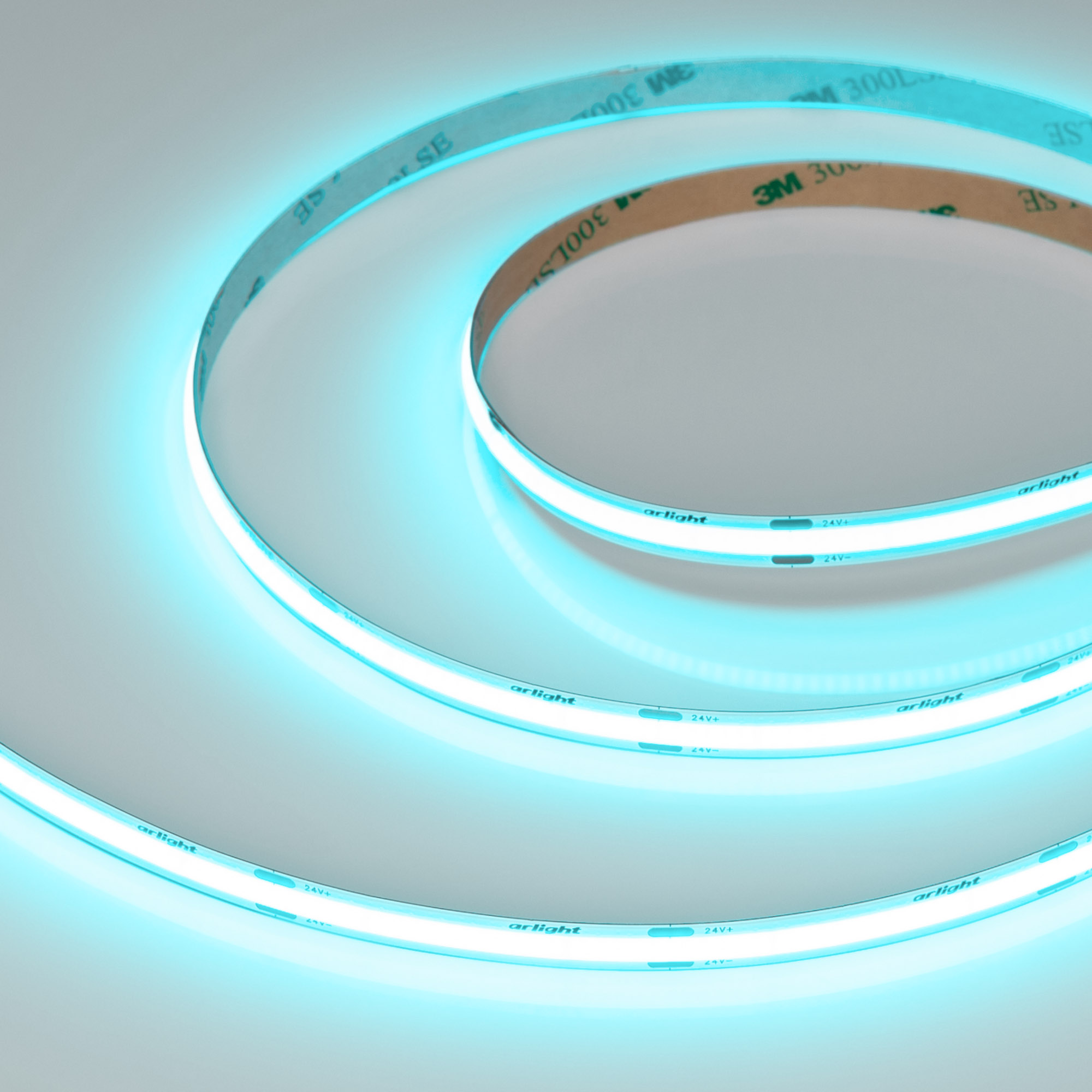 Лента COB-X480-8mm 24V Mint Blue (8 W/m, IP20, 5m) (Arlight, -) фото