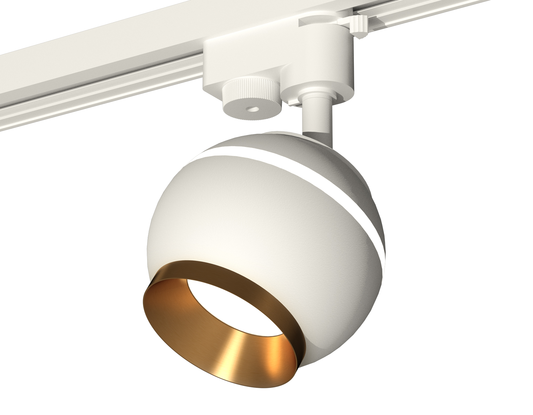 Ambrella Комплект трекового светильника XT1101023 SWH/PYG белый песок/золото желтое полированное GU5.3 LED 3W 4200K (A2520, C1101, N7034) фото