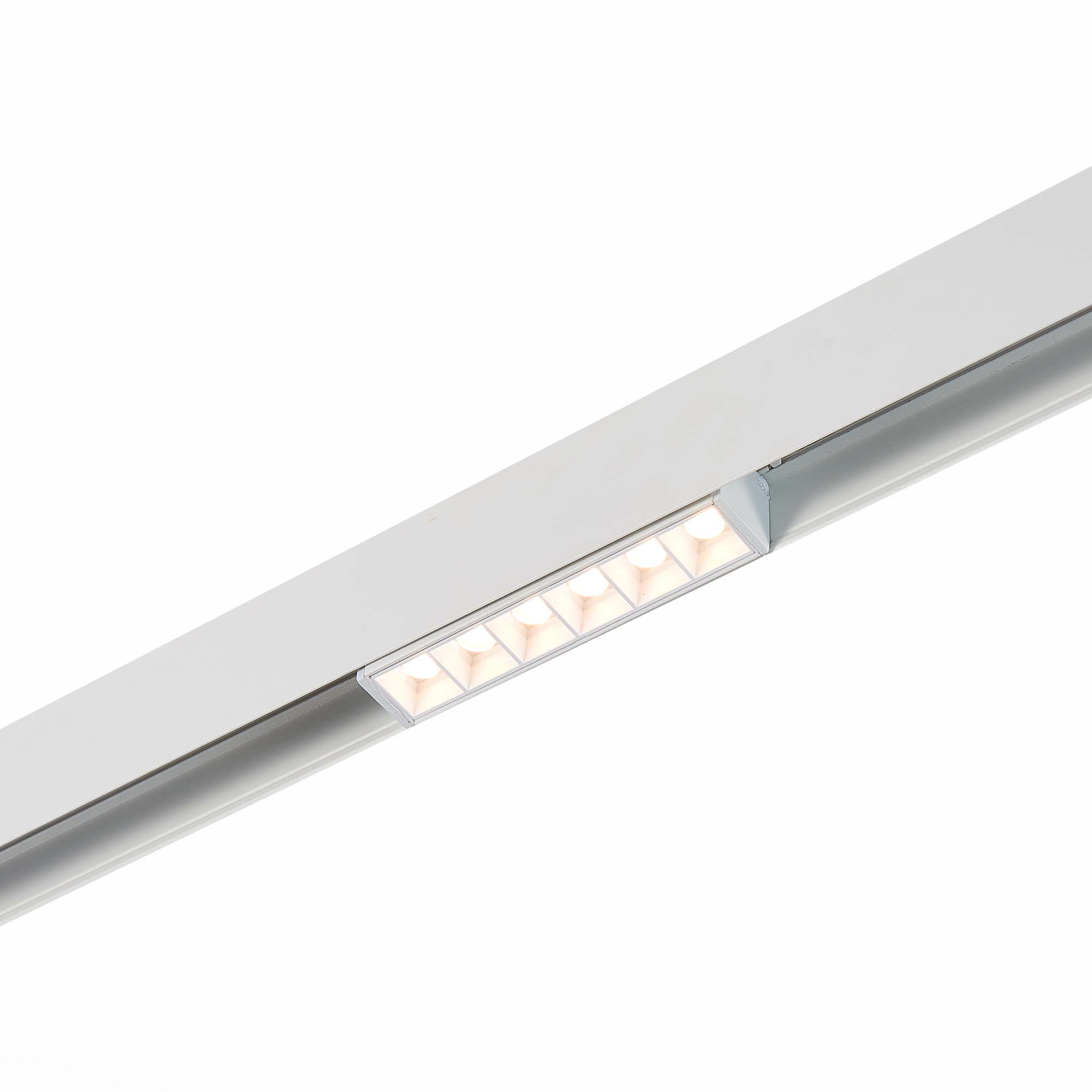 ST Luce ST361.536.06 Магнитный трековый светильник белый LED 1*6W 3000K 532Lm Ra>80 36° IP20 L115xW22xH44 48V фото