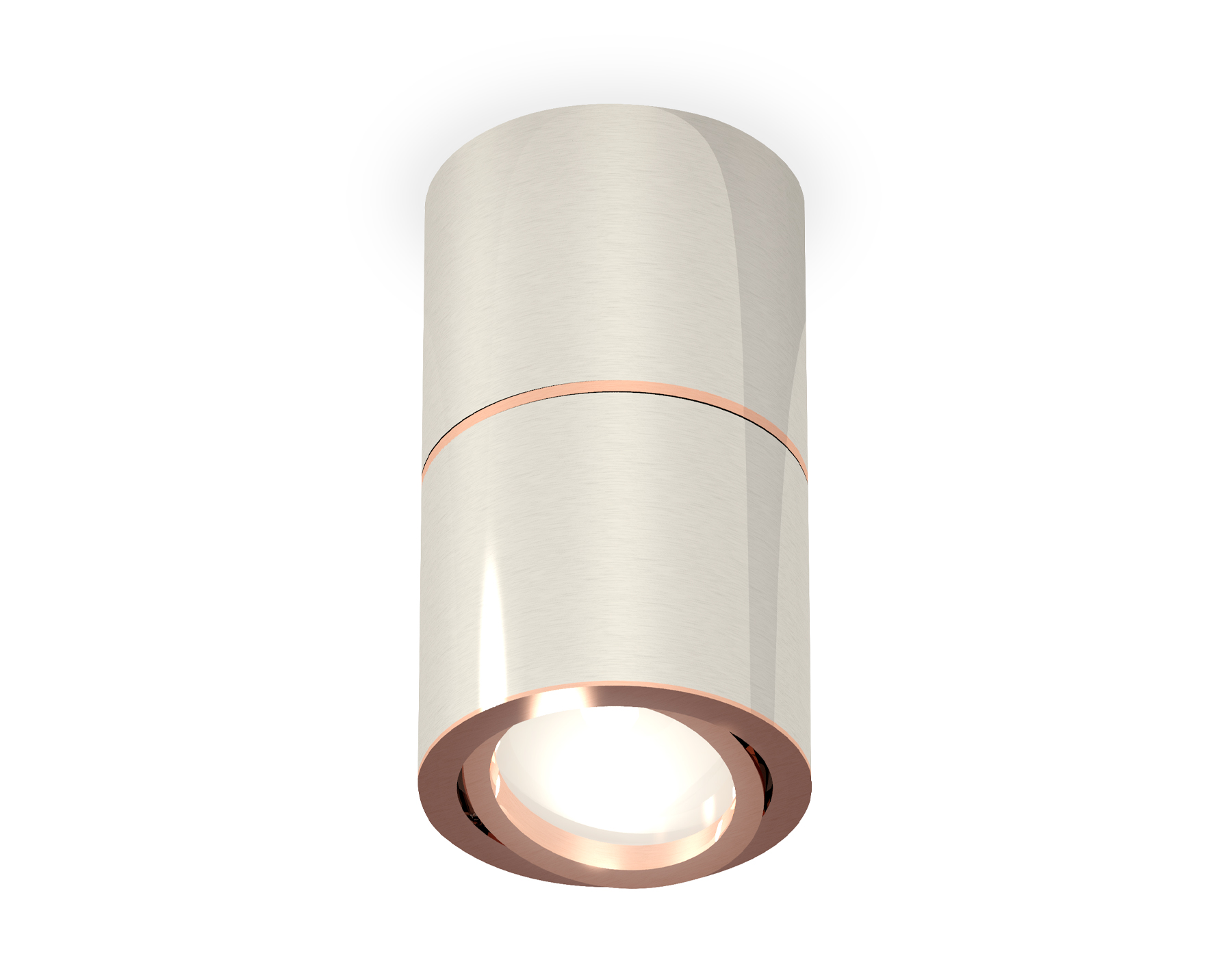 Ambrella Комплект накладного поворотного светильника XS7405080 PSL/PPG серебро полированное/золото розовое полированное MR16 GU5.3 (C7405, A2073, C740 фото