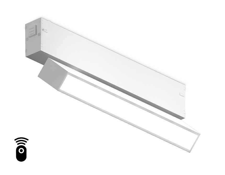 Ambrella Светильник светодиодный диммируемый для шинопровода Magnetic 220V GL1321 WH белый IP20 12W 3000K-6400K 120° 232*25*112 (Без ПДУ) фото