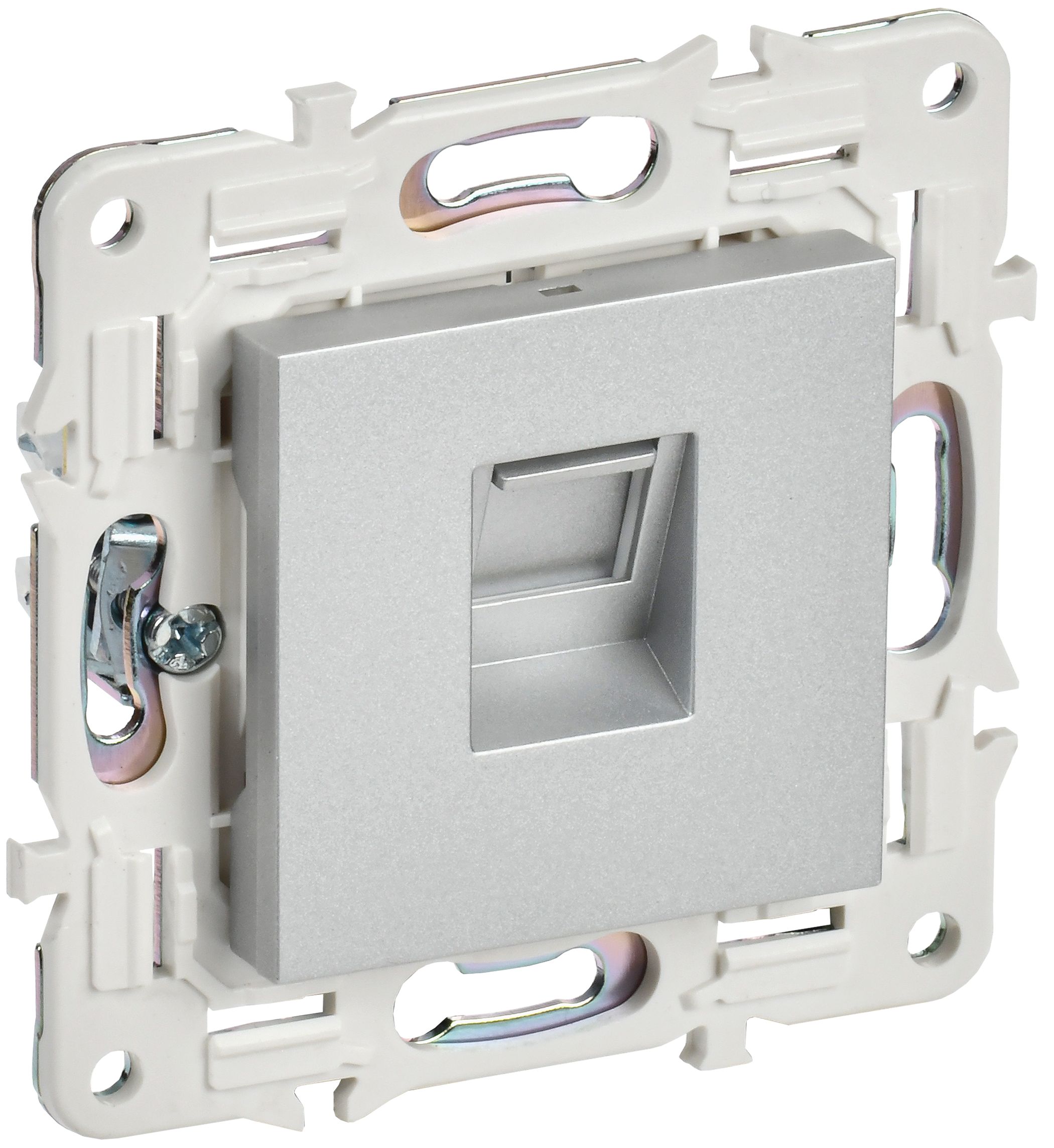 IEK SKANDY Серебряный Розетка компьютерная RJ45 кат.5E SK-K01S фото