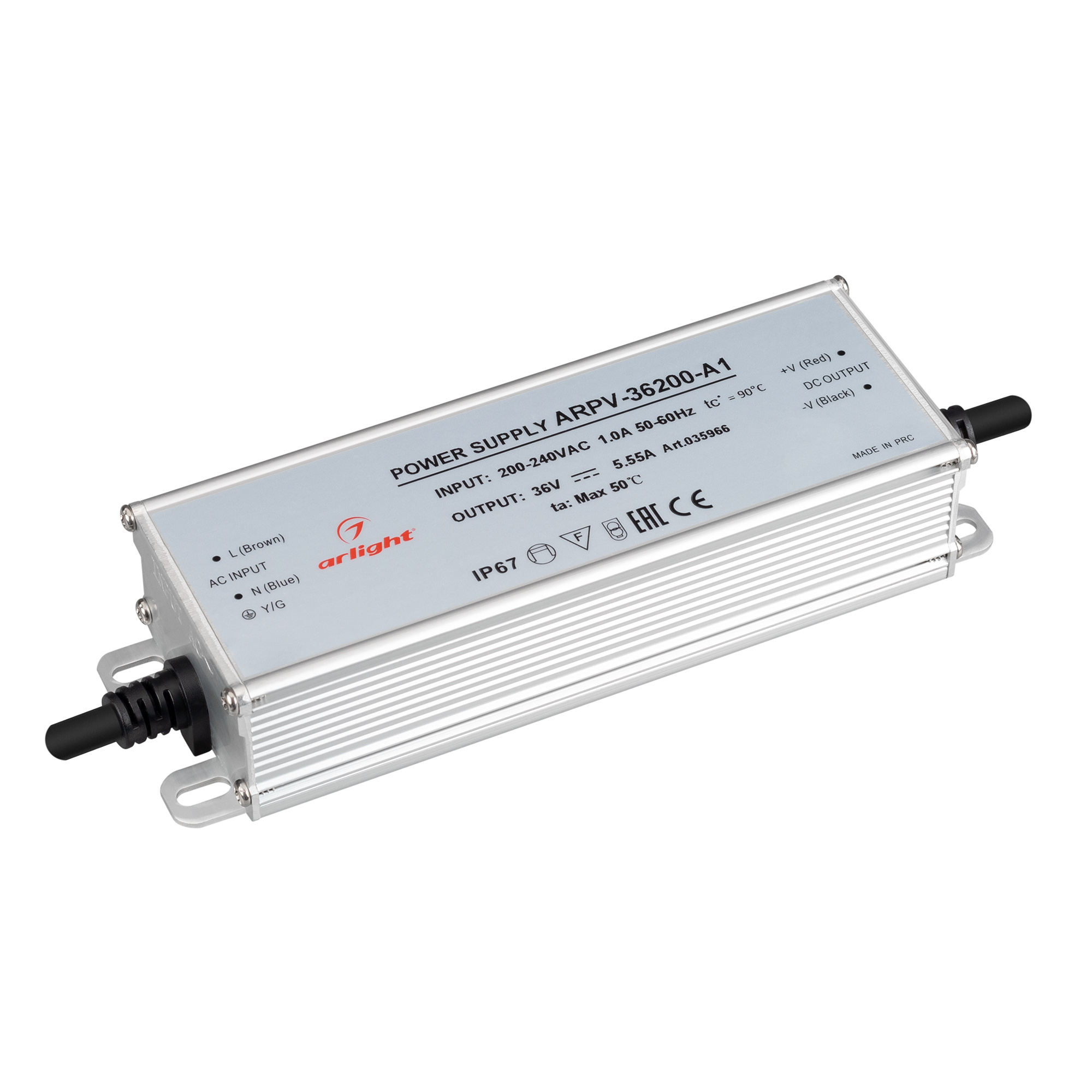 Arlight Блок питания ARPV-36200-A1 (36V, 5.55A, 200W) (IP67 Металл, 3 года) фото