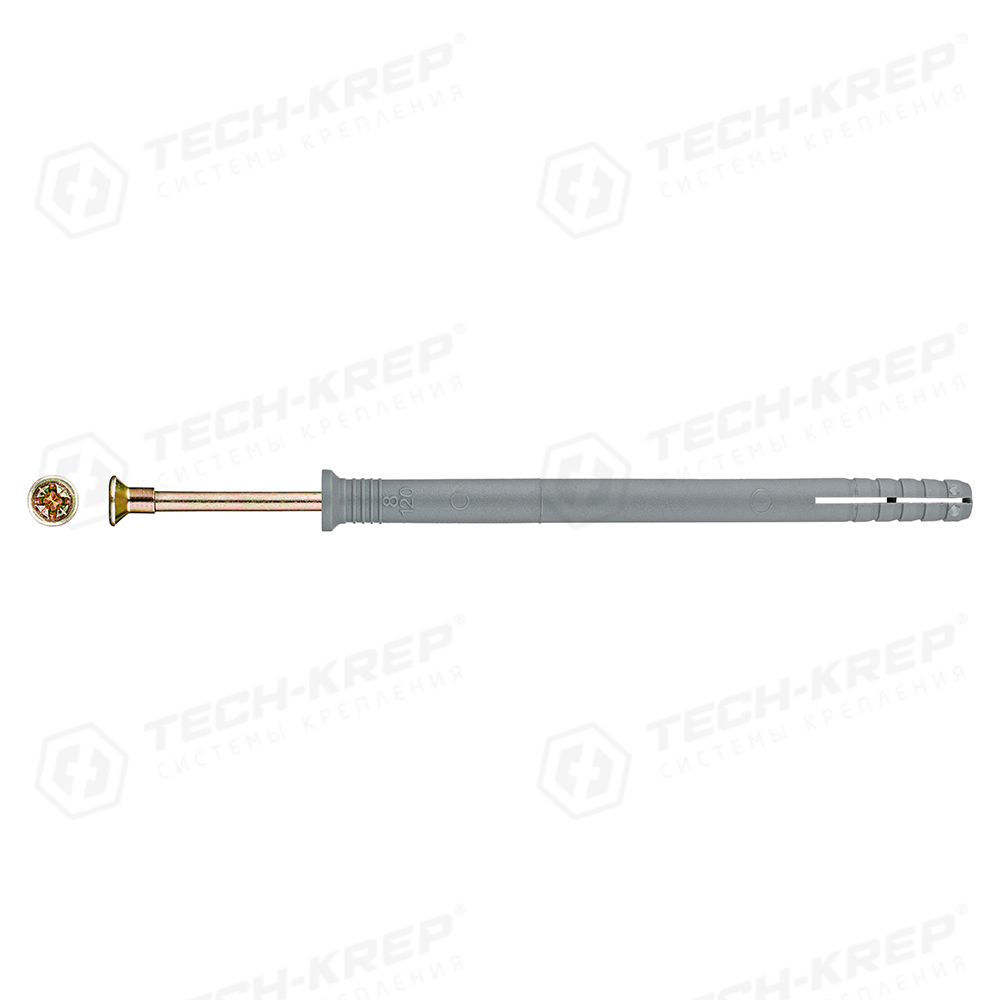 Tech-Krep Дюбель-гвоздь SM-L 8х120 (100шт) - коробка накл. фото