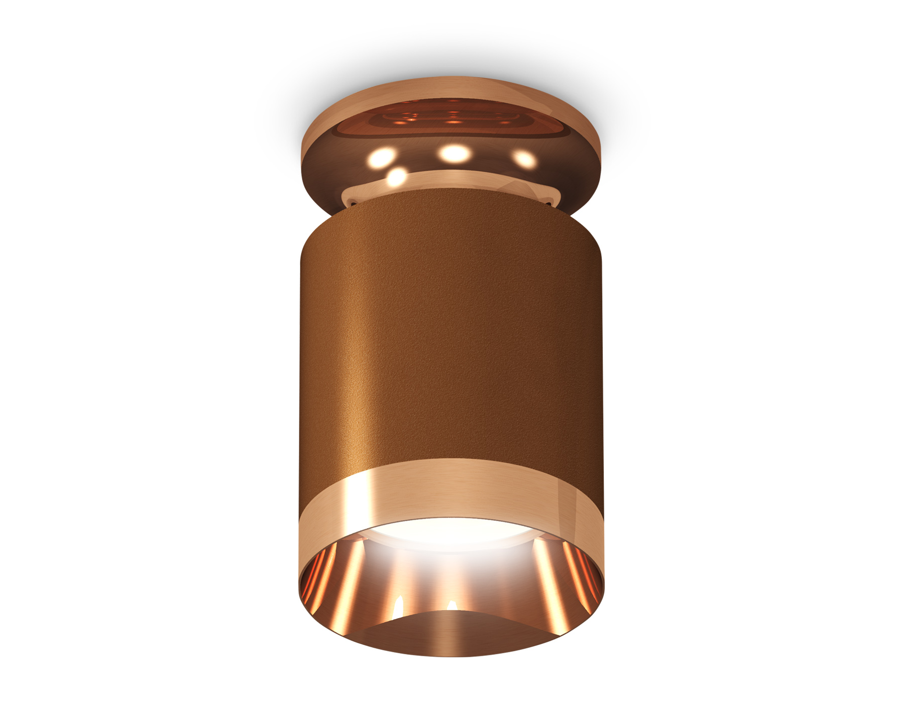 Ambrella Комплект накладного светильника XS6304150 SCF/PPG кофе песок/золото розовое полированное MR16 GU5.3 (N6906, C6304, N6135) фото