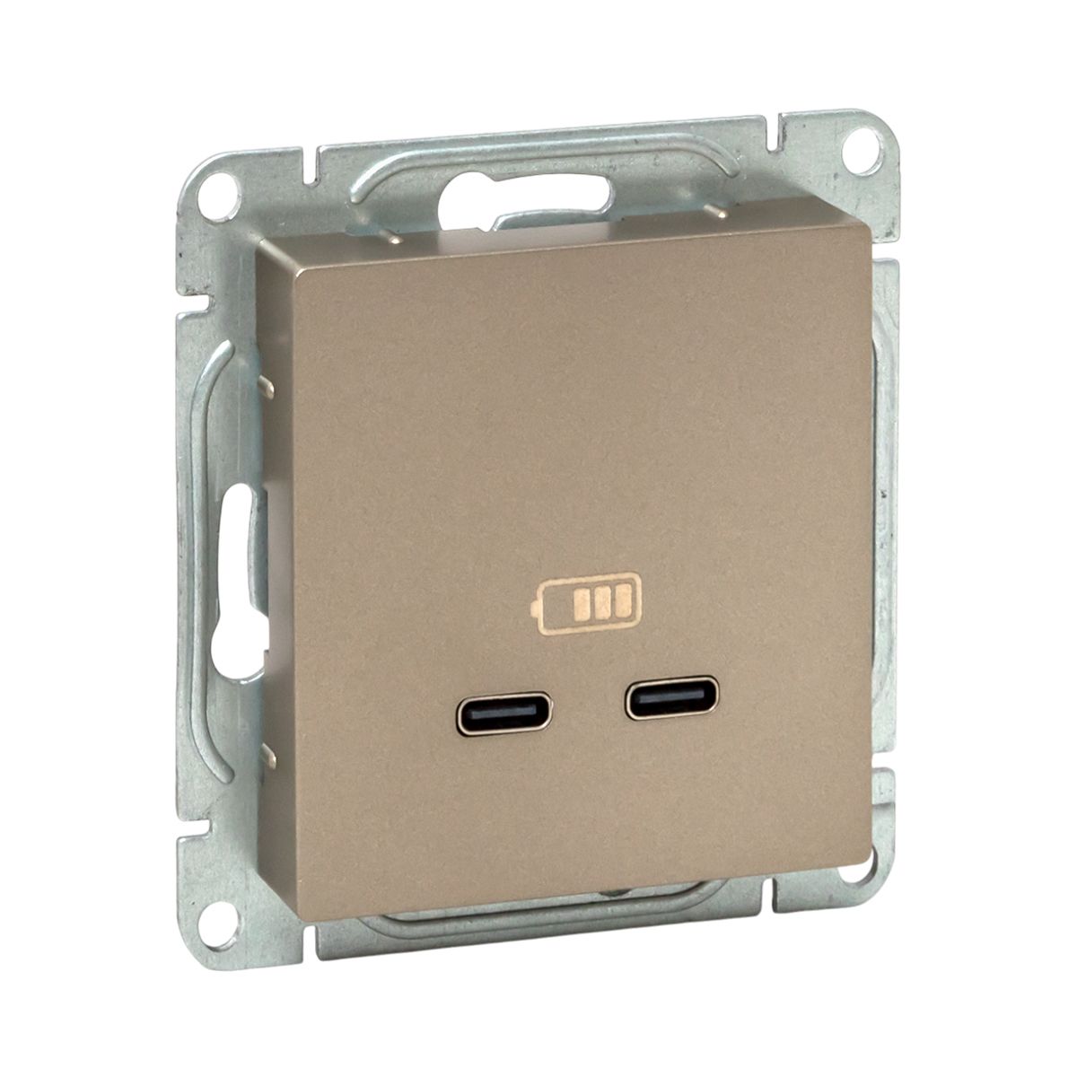EKF Механизм розетки USB-C - 2шт, шампань Эпика фото