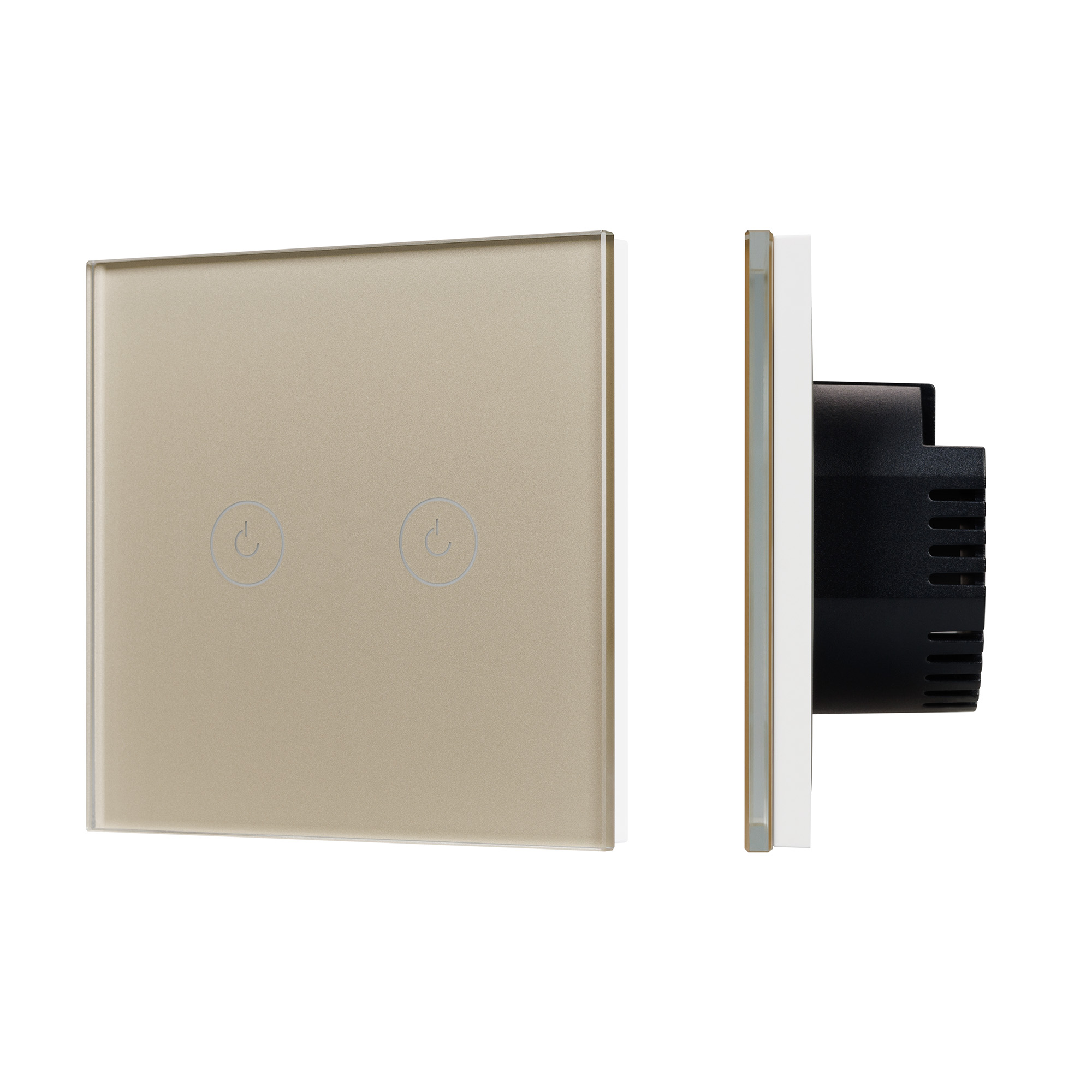 Arlight Выключатель сенсорный SWT-OMALI-S02-ZB-GD (250V, 10A, Zigbee) (Стекло) фото