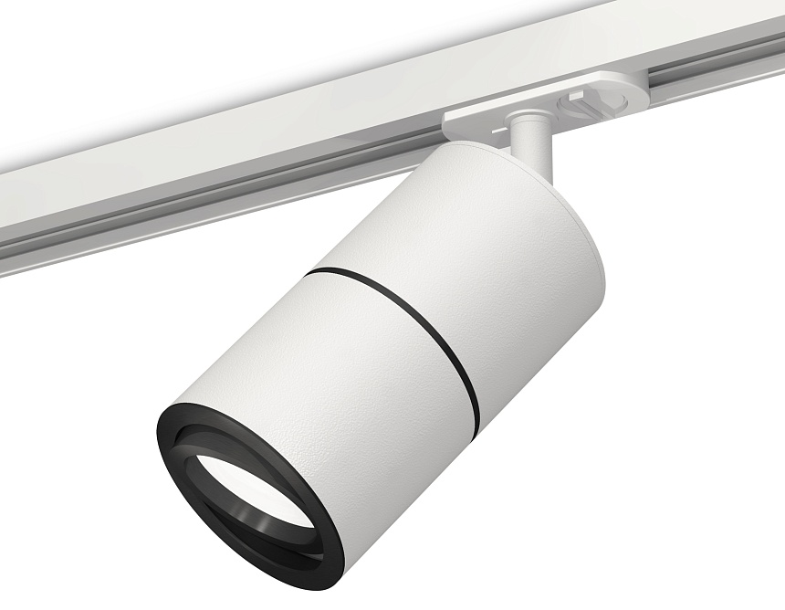 Ambrella Комплект поворотного трекового светильника XT7401011 SWH/PBK белый песок/черный полированный MR16 GU5.3 (A2536, C7401, A2071, C7401, N7002) фото