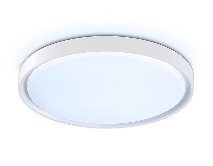 Ambrella Потолочный светодиодный светильник FZ1246 WH белый IP54 12W 5000K D240*60 (Без ПДУ) фото
