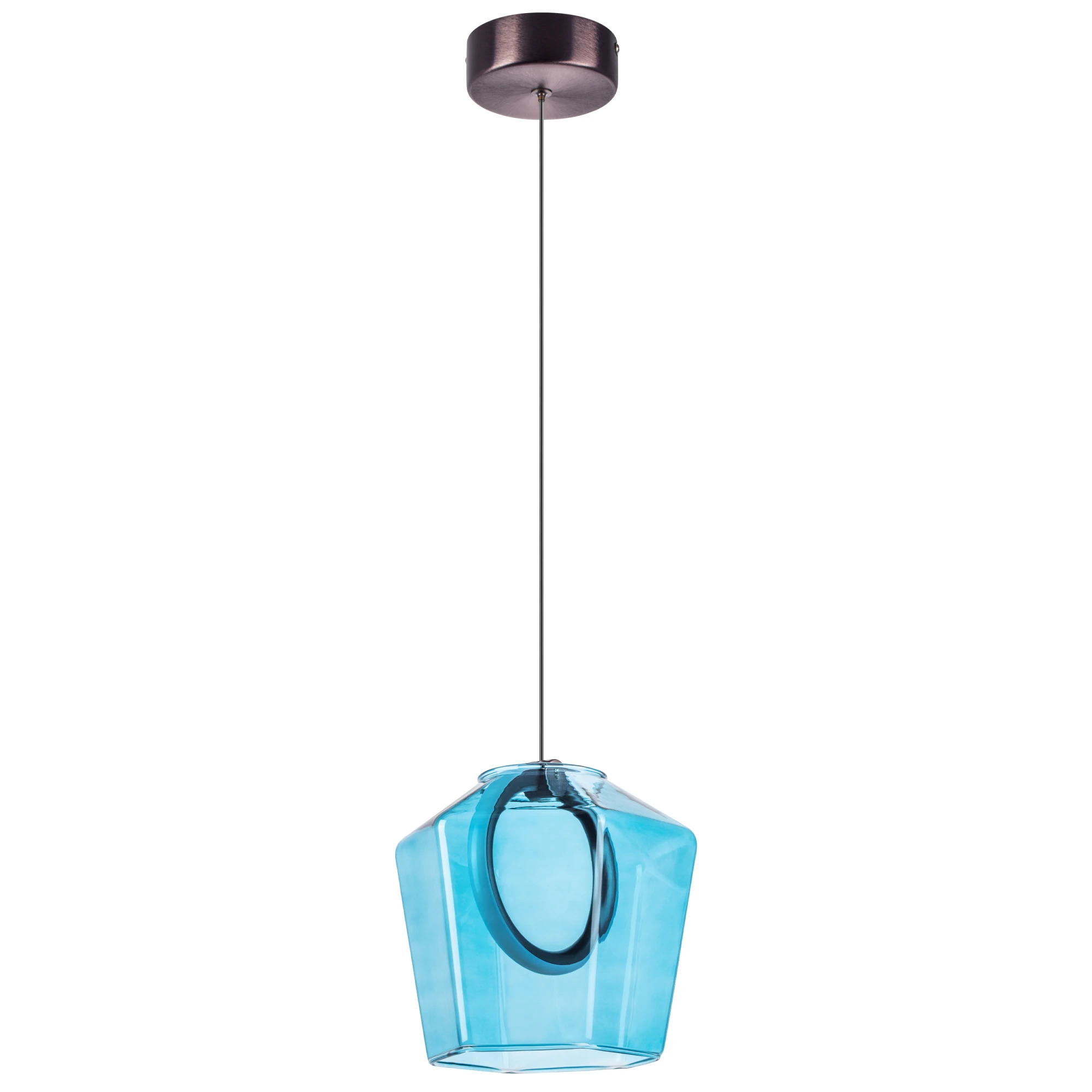 Lightstar 796115 Люстра CARAMELLO LED 6W 110LM КОФЕЙНЫЙ/ГОЛУБОЙ 3000K, шт фото