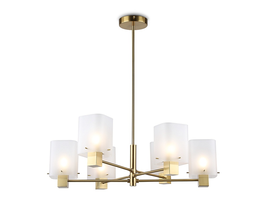 Ambrella Светильник подвесной LH57031/6 BS/SM латунь/дымчатый E14/6 max 40W D690*690 фото