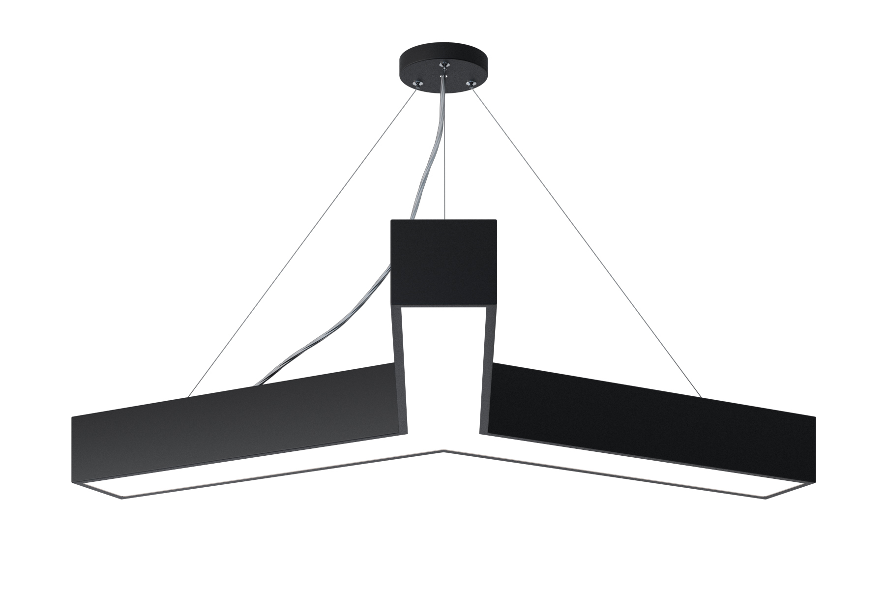 ЭРА Светильник LED Geometria SPO-143-B-40K-056 Igrek 56Вт 4000К 4500Лм IP40 900*900*80 черный подвесной фото