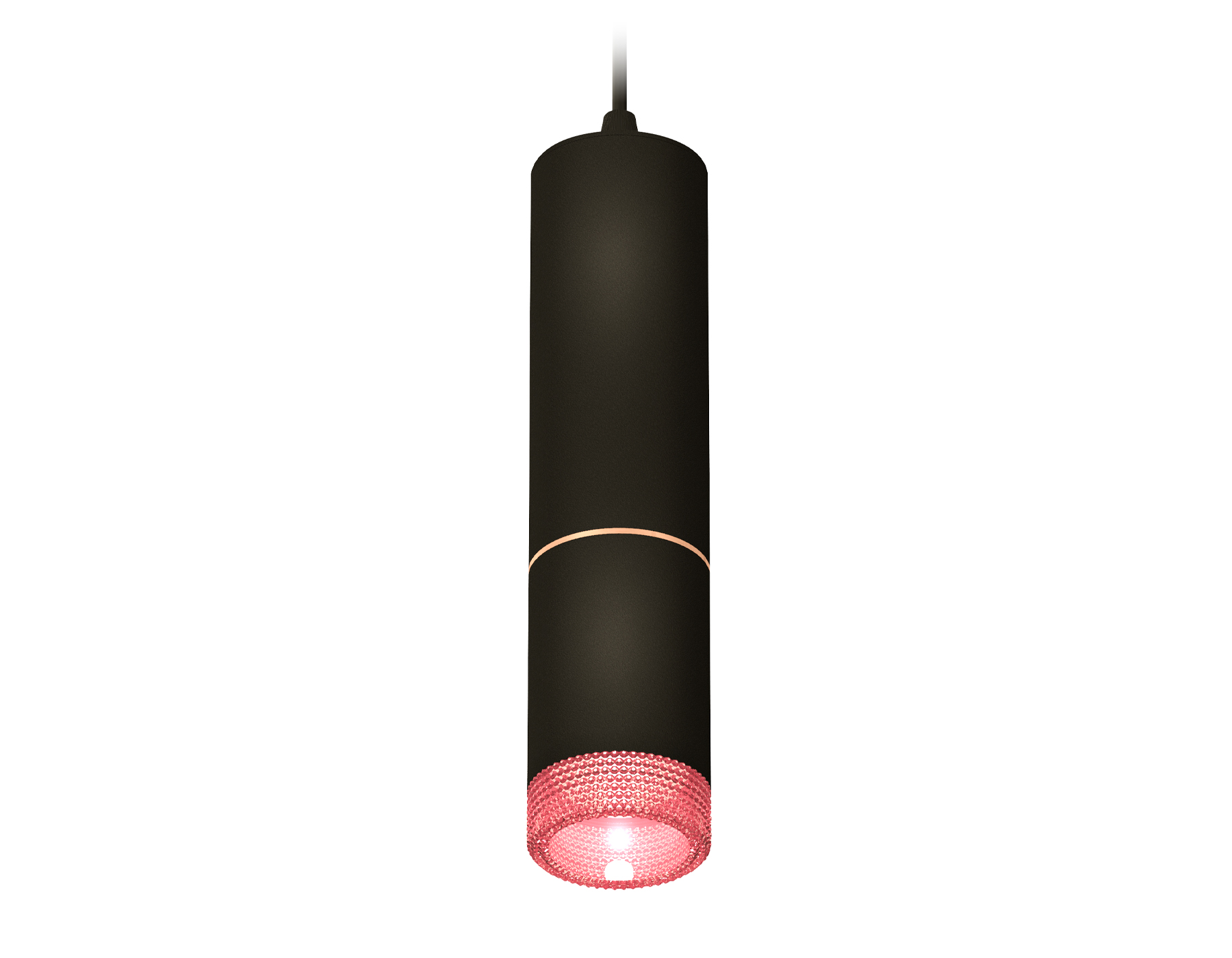 Ambrella Комплект подвесного светильника с композитным хрусталем XP6313030 SBK/PI черный песок/розовый MR16 GU5.3 (A2302, C6343, A2063, C6313, N6152) фото