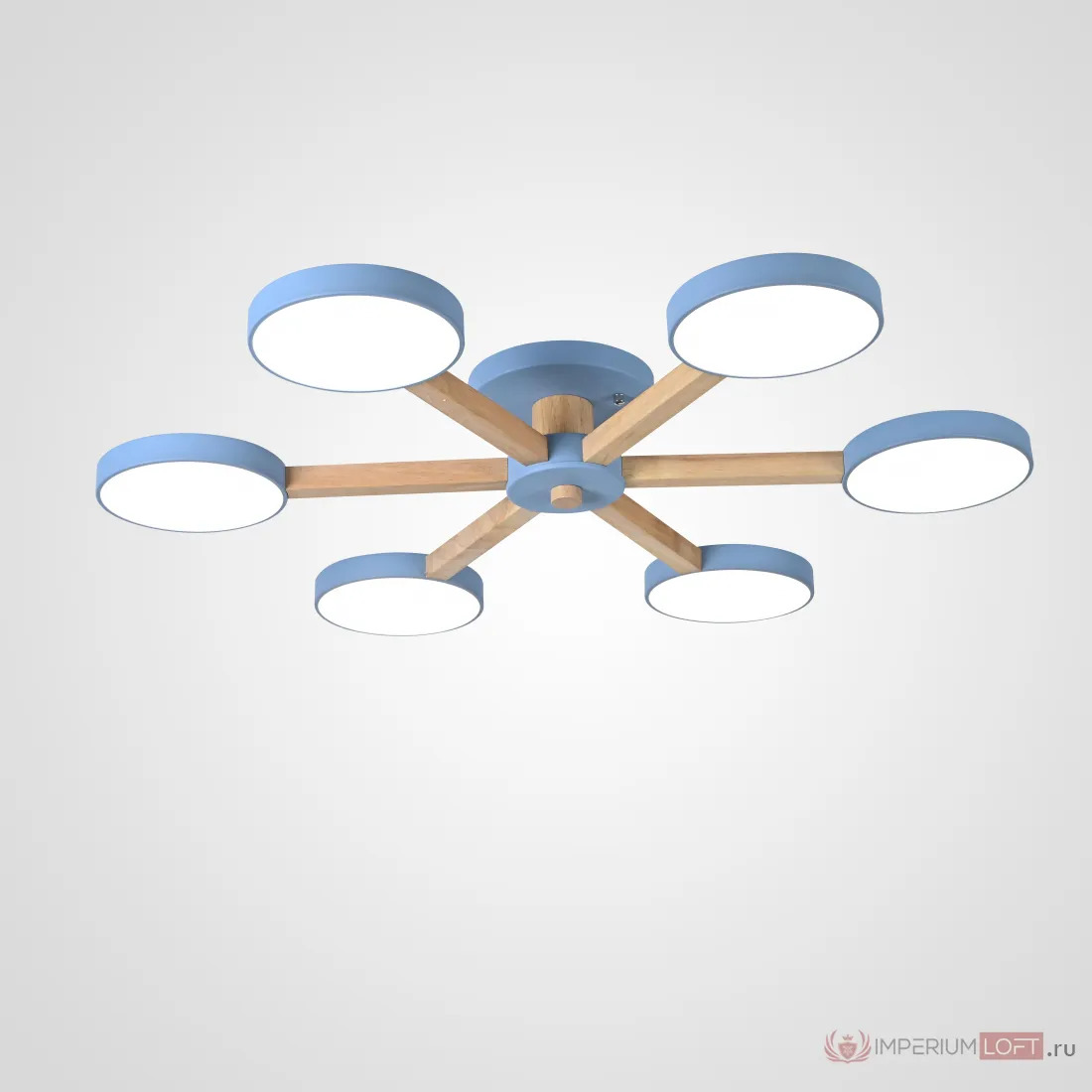 ImperiumLoft Потолочная люстра TURNA 6 Blue фото
