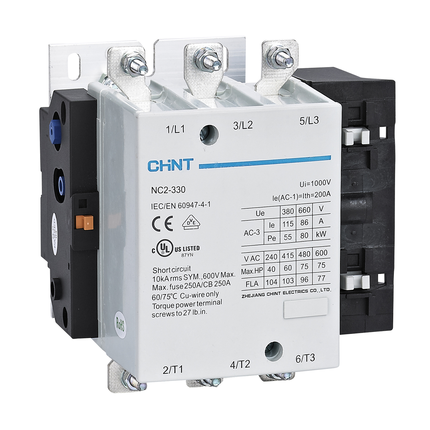 CHINT Контактор NC2-330 330A 230В/АС3 50Гц (R) фото