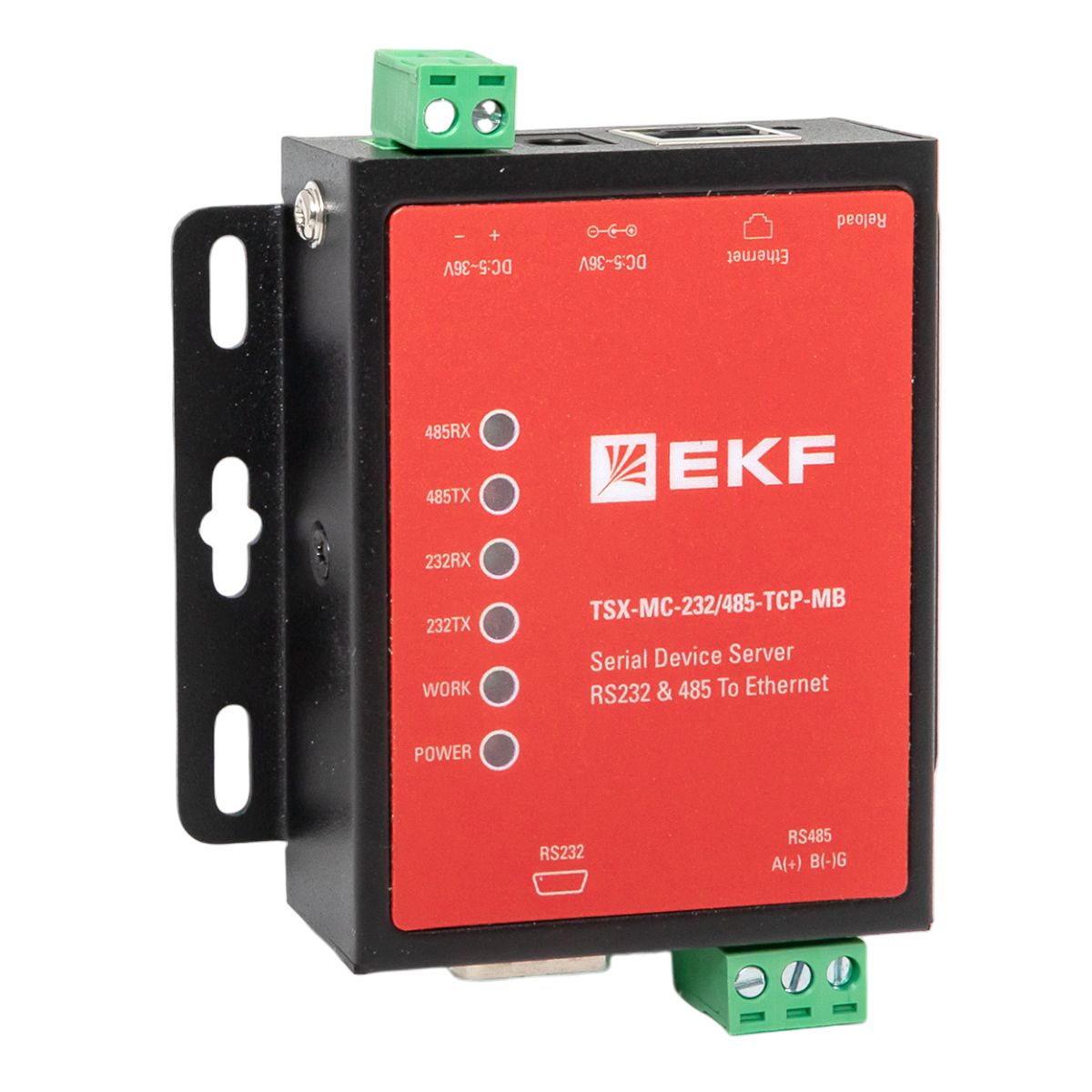 EKF Преобразователь RS-232/485 в Ethernet, Modbus TCP/RTU/ASCII TSX фото