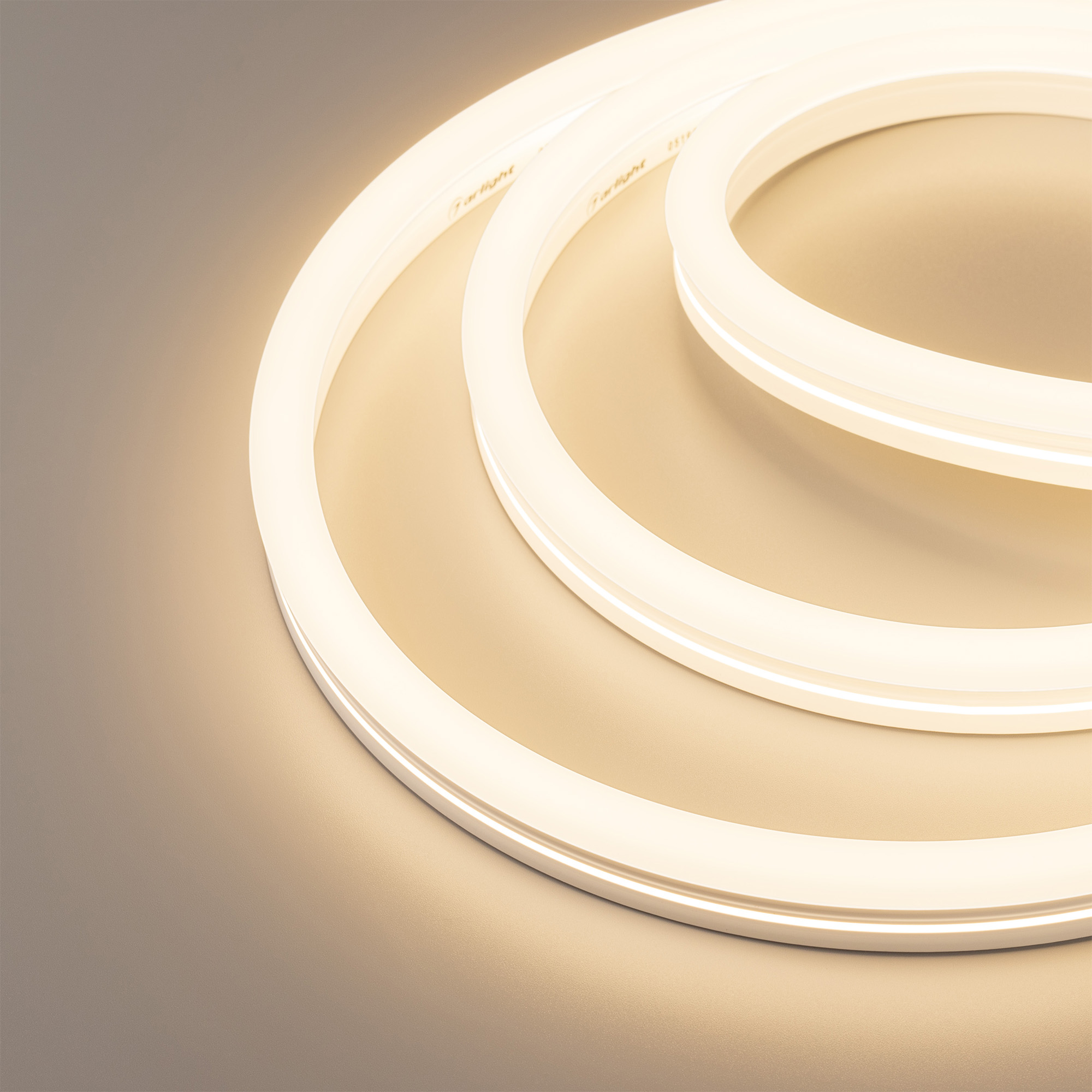 Лента герметичная MOONLIGHT-SIDE-X336-12x24mm 230V Warm3000 (11 W/m, IP65, 50m, wire x1) (Arlight, Грибовидная форма) фото