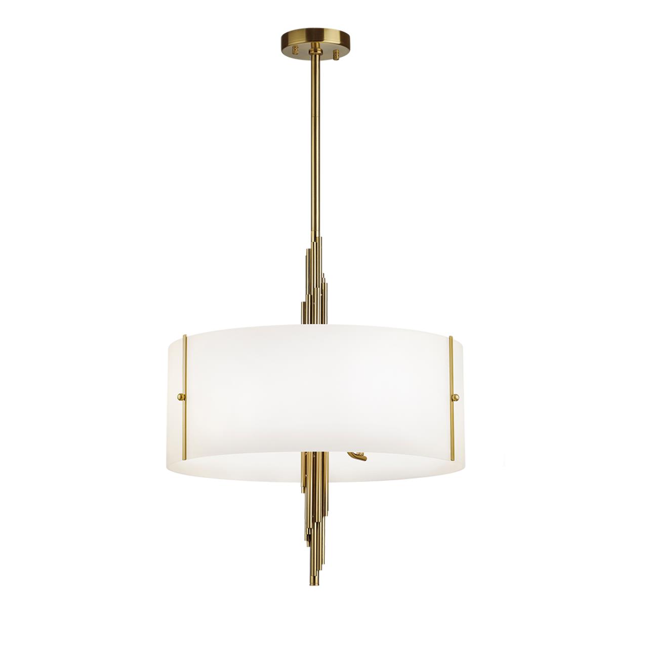 Odeon Light 5415/6 MODERN ODL_EX23 39 бронзовый/белый матовый/металл/стекло Люстра E27 6*40W MARGARET фото