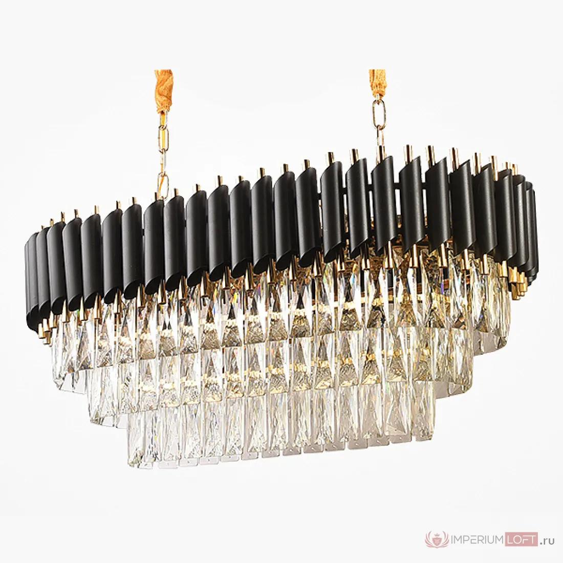 ImperiumLoft Люстра Empire Black Rectangular Chandelier Crystal фото