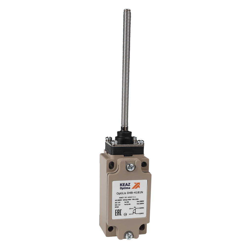 КЭАЗ Выключатель концевой OptiLiS D4B-4181N пружина спиральная EN 50041 XCKJ108H29. фото