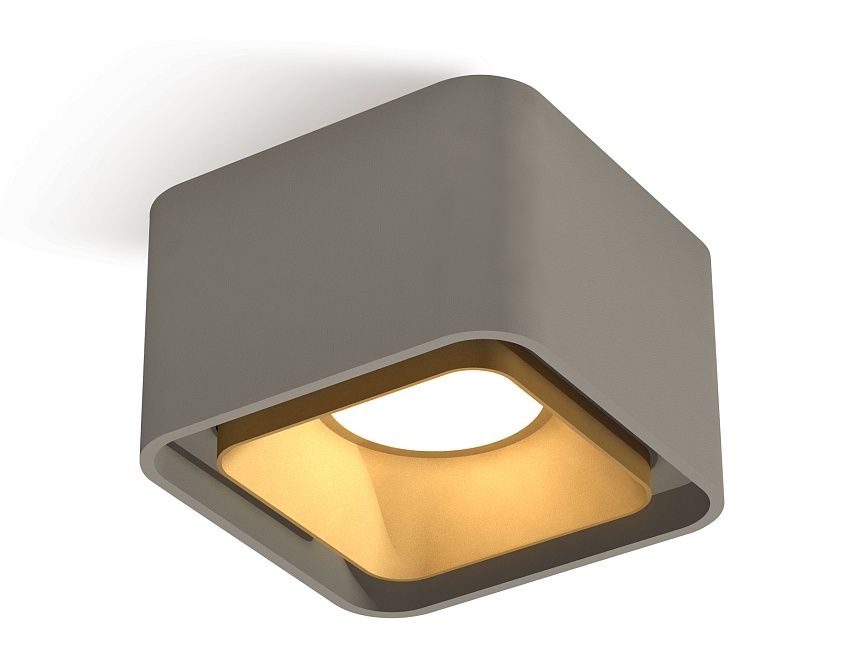 Ambrella Комплект накладного светильника XS7834004 SGR/SGD серый песок/золото песок MR16 GU5.3 (C7834, N7704) фото