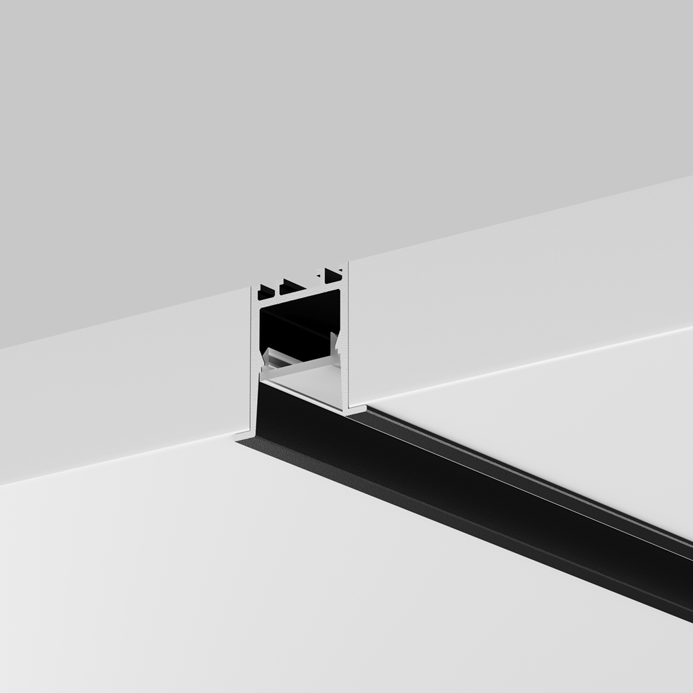 Maytoni Led Strip Алюминиевый профиль встраиваемый скрытого монтажа 22x22 (Черный, 2 м), ALM-2222-B-2M фото