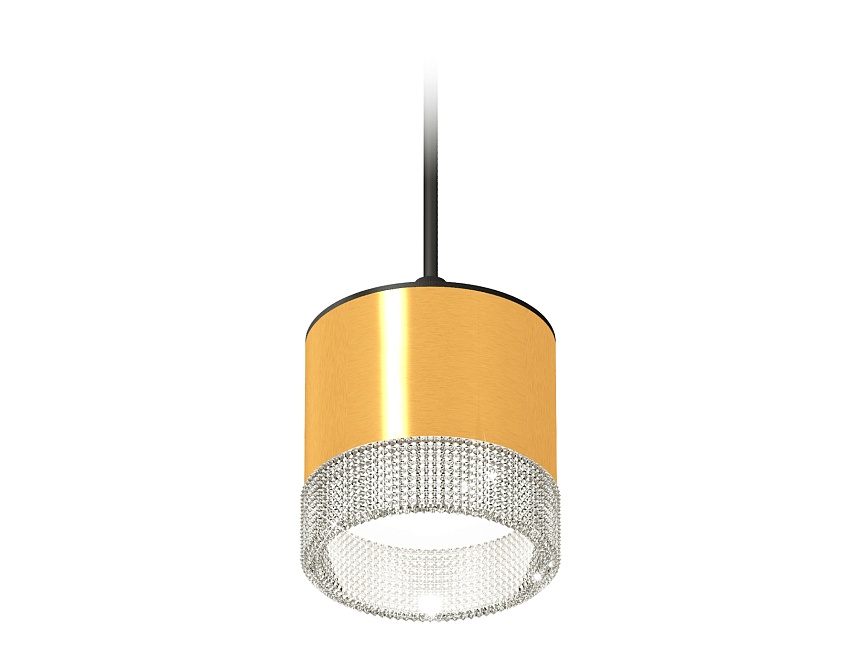 Ambrella Комплект подвесного светильника GX53 с композитным хрусталем XP8121030 PYG/CL/SBK золото желтое полированное/прозрачный/черный песок GX53 (A2 фото