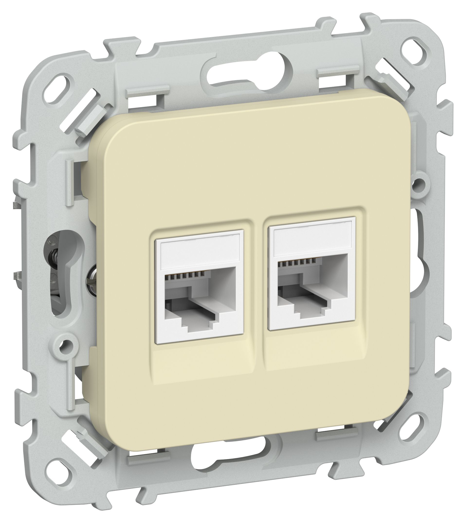 IEK FLITE Навахо Розетка 2-местная компьютерная RJ45 категория 5Е UTP фото