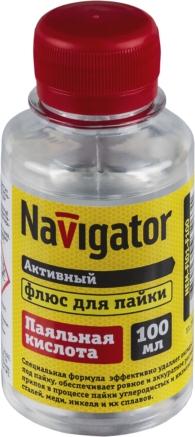 Флюс Navigator NEM-Fl01-F100 (паяльная кислота, 100 мл) (40/1/1)