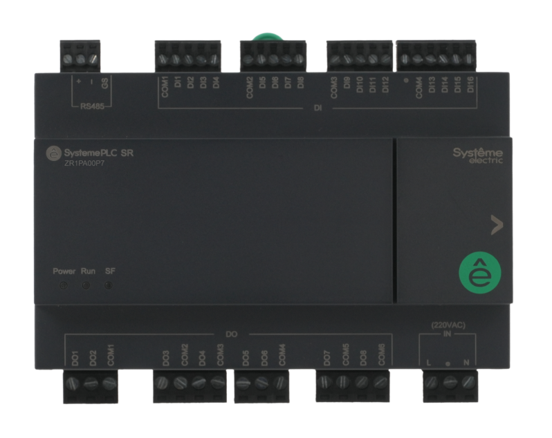 Systeme Electric Интеллектуальное реле SR1; 220 VAC; 24 IO: 16 DI, 8 DO (реле); 1xRS485 фото