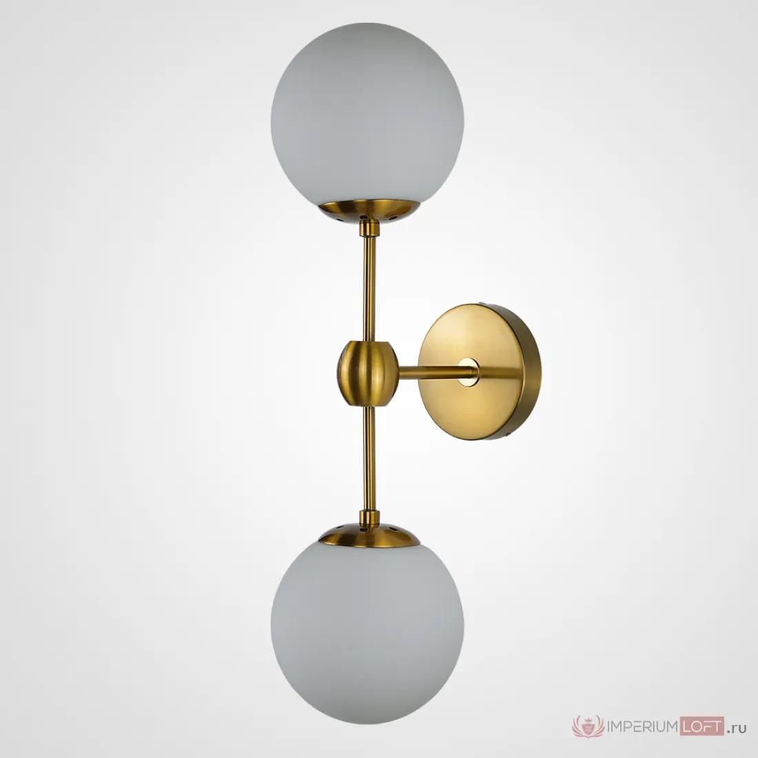 ImperiumLoft Бра Modo Bra Duo Brass & Milk фото